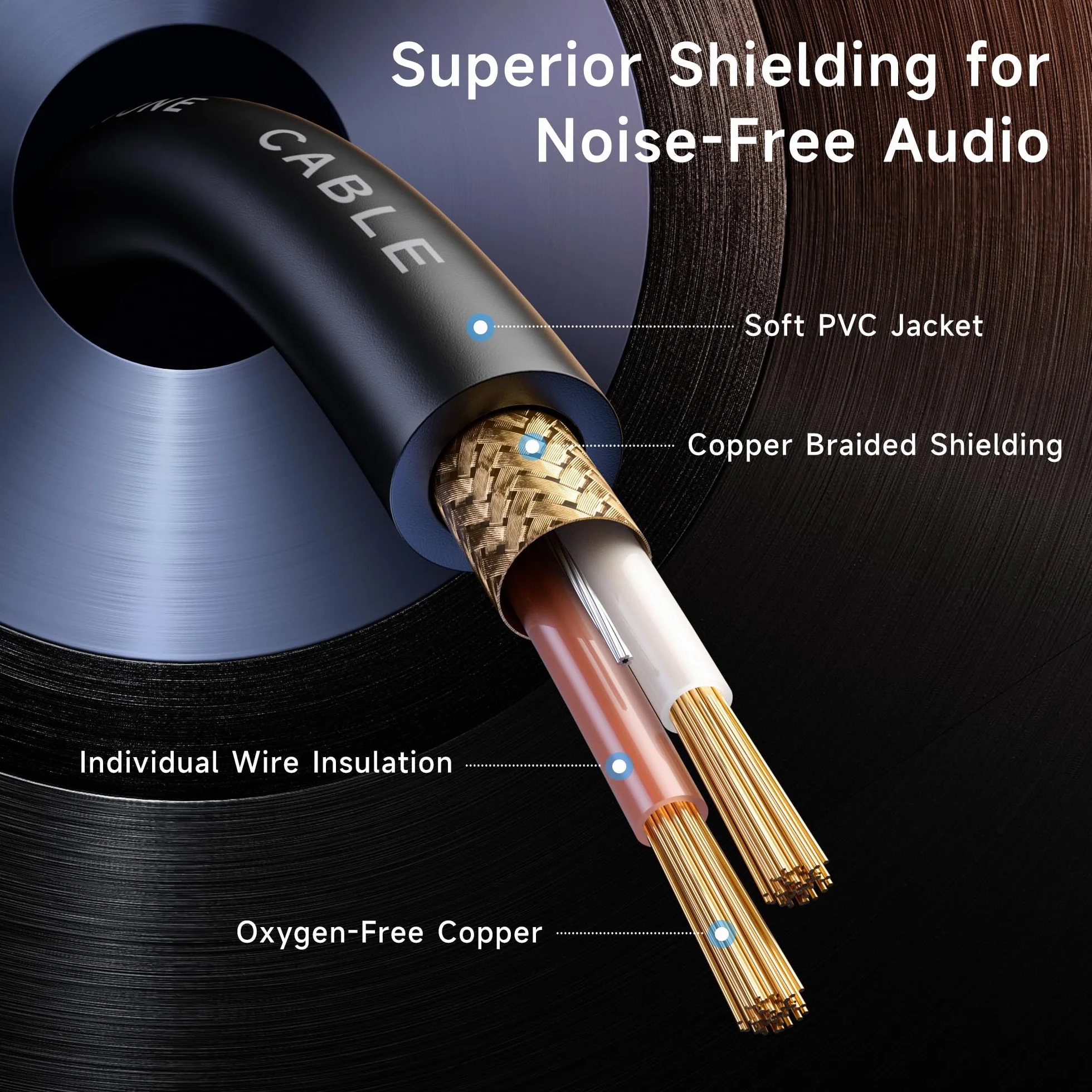 Cable Matters XLR weiblich auf Dual Male Y-Splitter Adapter 0,5m