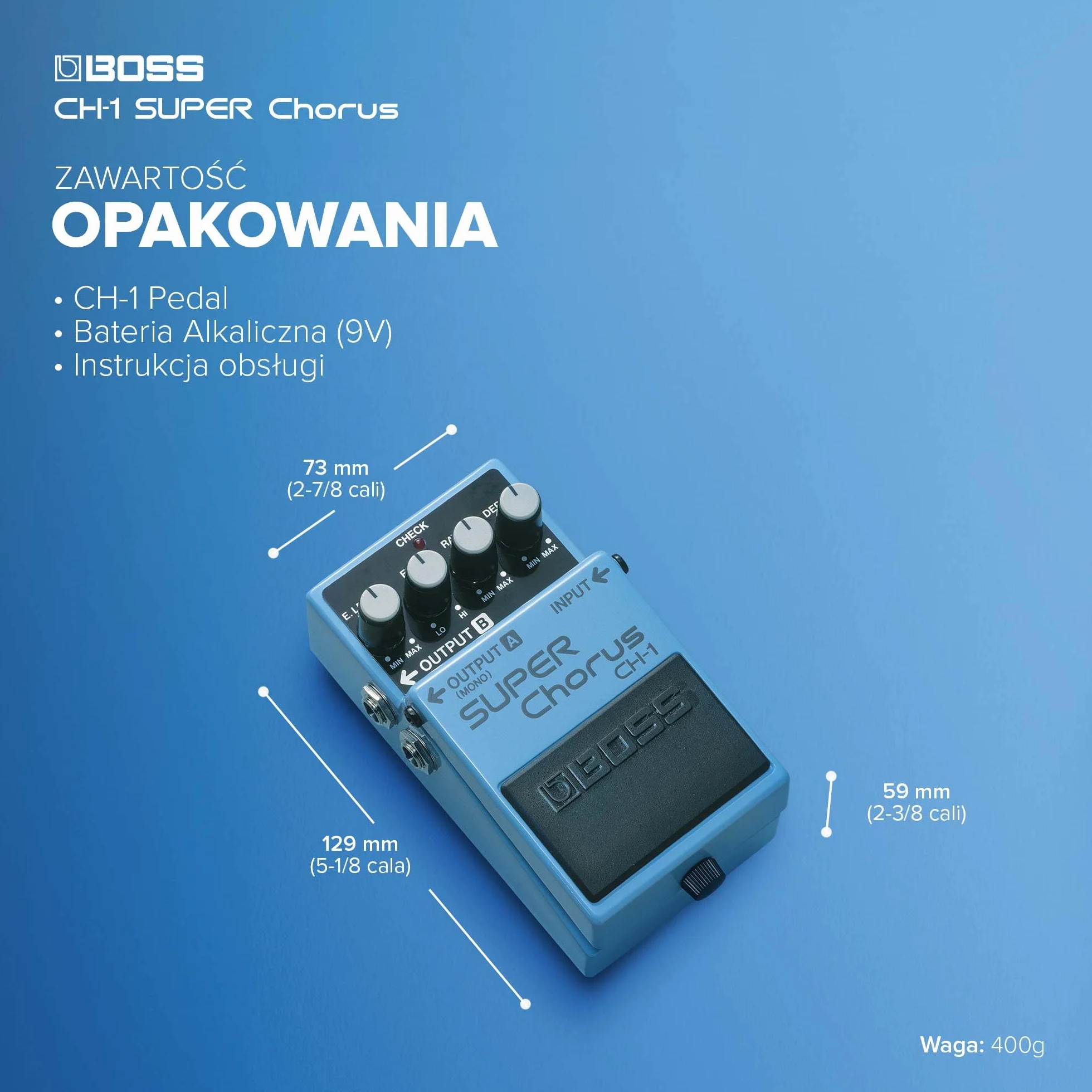 BOSS CH-1 Super Chorus Compact Pedal