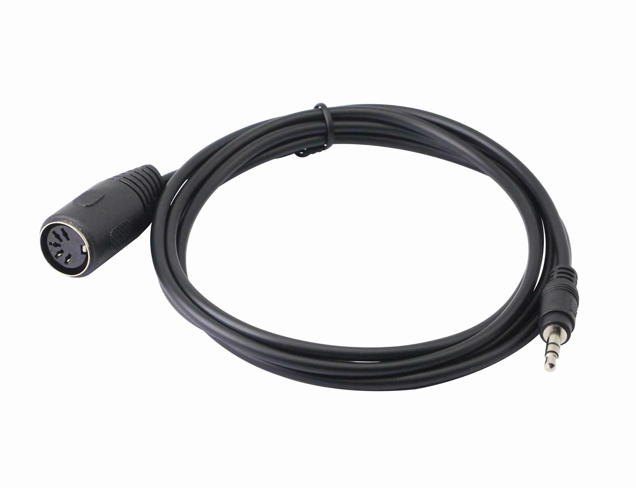CERRXIAN 3,5 mm (1/8 cala) 5-pinowy kabel MIDI DIN, TRS stereo męski na 5-pinowy Din żeński profesjonalny adapter audio premium (1,5 m / 59 cali)