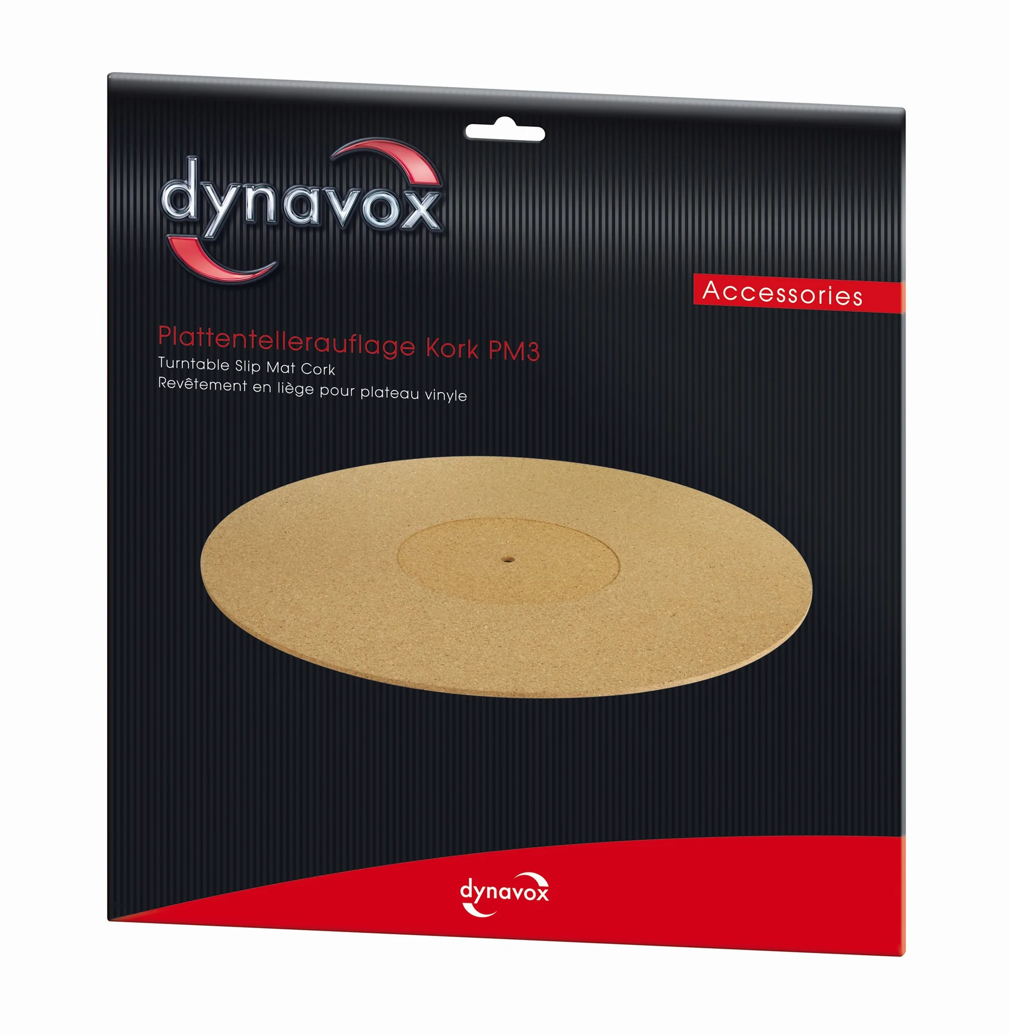 Dynavox Nakładka na talerz PM3, korek, antystatyczna, średnica 30 cm