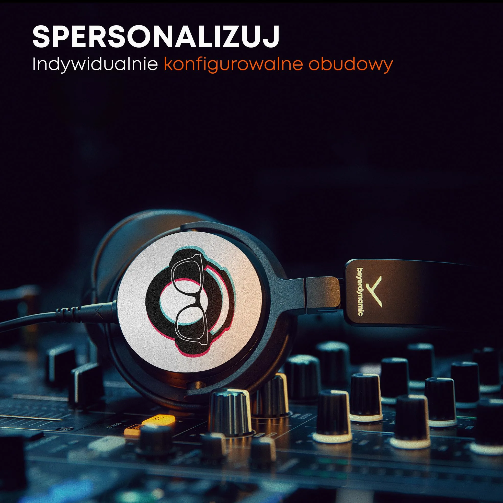 beyerdynamic DJ 300 PRO X Profesjonalne słuchawki DJ 2-w-1 On-/Over-Ear jako elastyczna funkcja stylu i użytkowania dla profesjonalnych DJ-ów