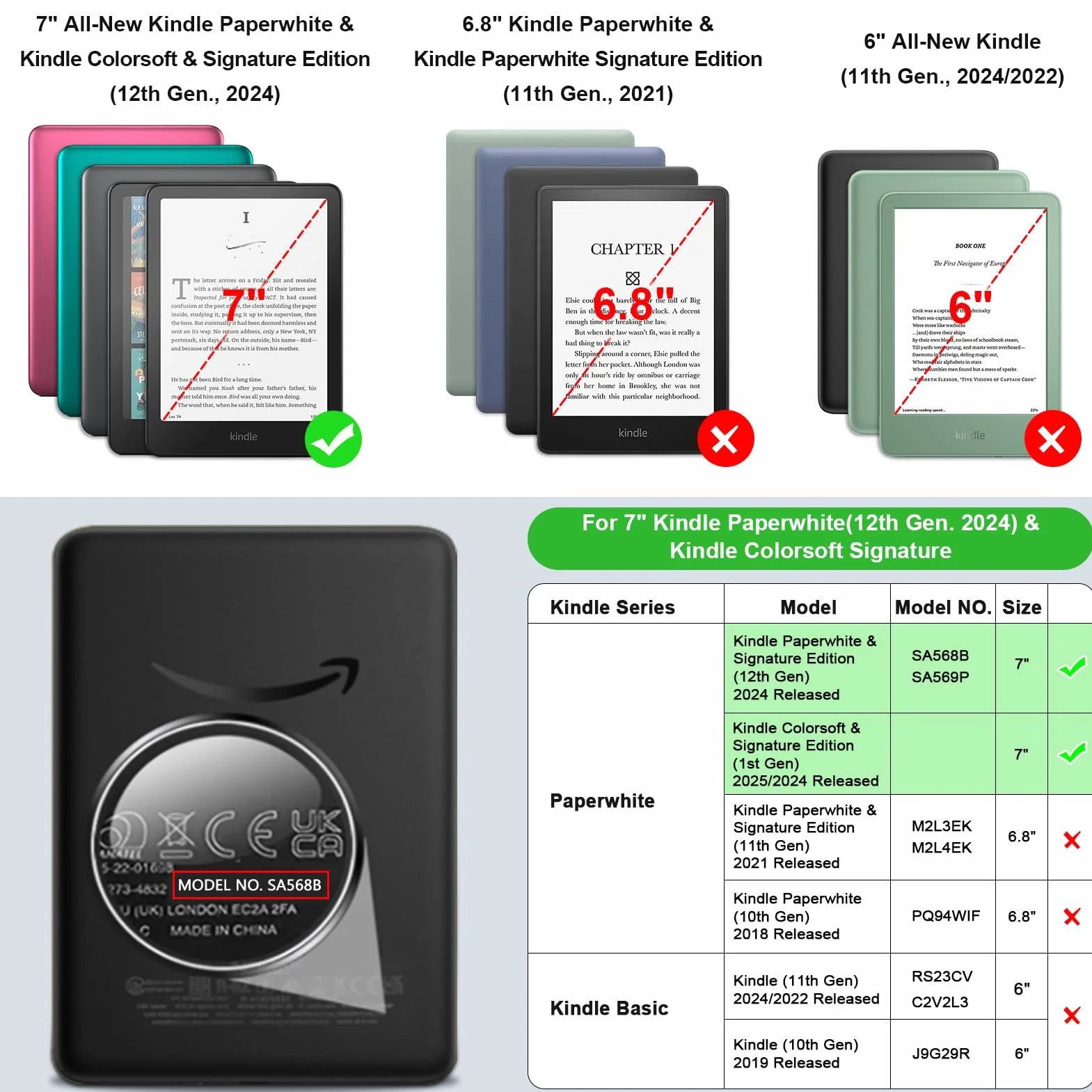 Fintie Etui z paskiem na rękę do Kindle Paperwhite (12. generacji) i Kindle Colorsoft/Paperwhite Signature Edition 2025/2024, lekkie etui z funkcją Auto Sleep/Wake, czarne