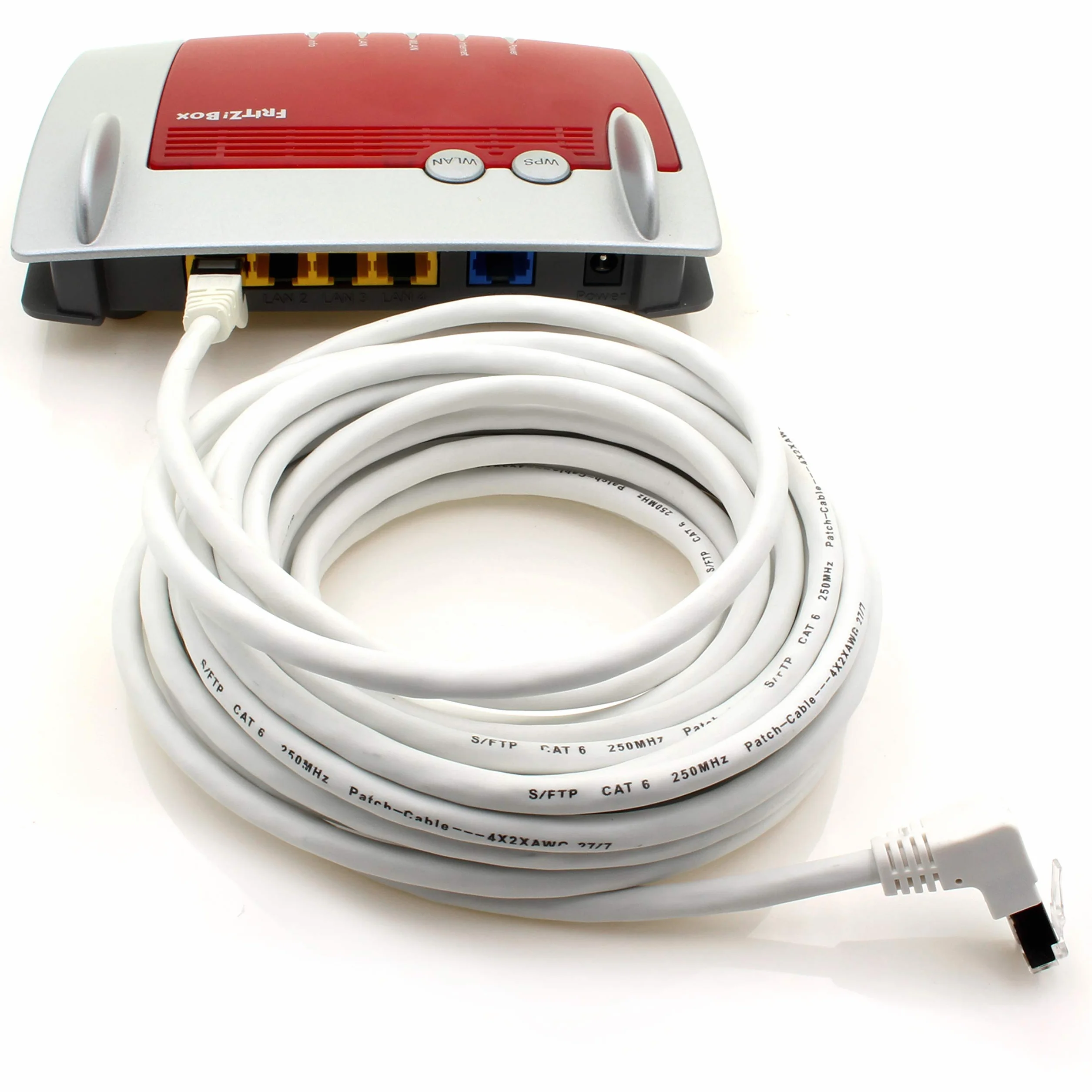 1aTTack.de 366172 Kabel sieciowy Cat.6 kąt 90 stopni 1m - biały - opakowanie 10 sztuk - Kabel krosowy Cat6 (SFTP PIMF) 1000Mbit/s Złącze Rj 45-10 x 1m metr biały