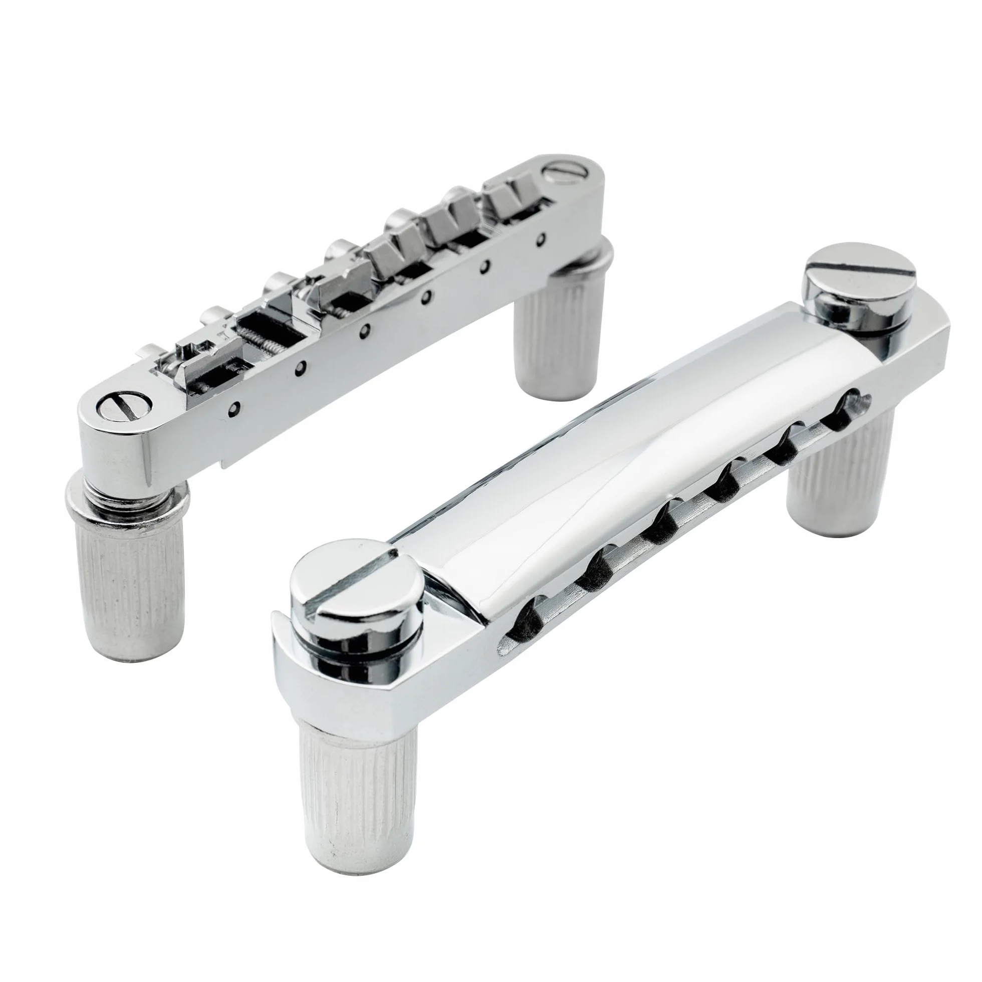 Musiclily Metryczna Mostek Strunociąg ABR-1 Tune-O-Matic Bridge Tailpiece Zestaw do Gitary Elektrycznej Epiphone Les Paul LP SG, Chrom
