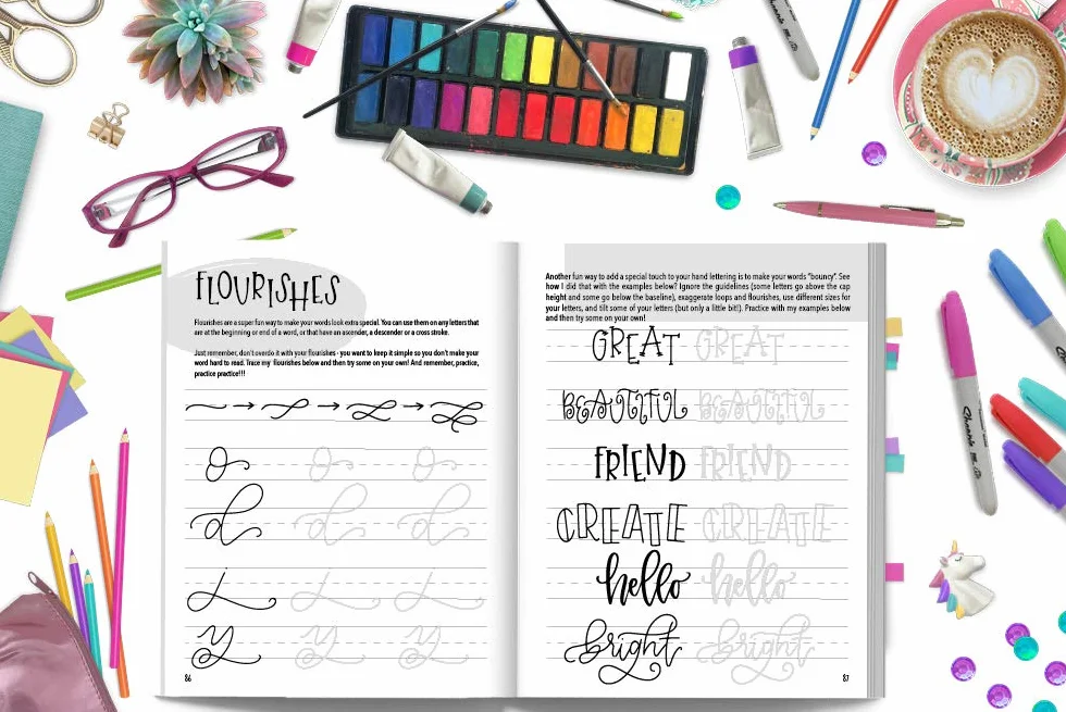 The Beginner's Guide to Modern Calligraphy and Hand Lettering for Kids