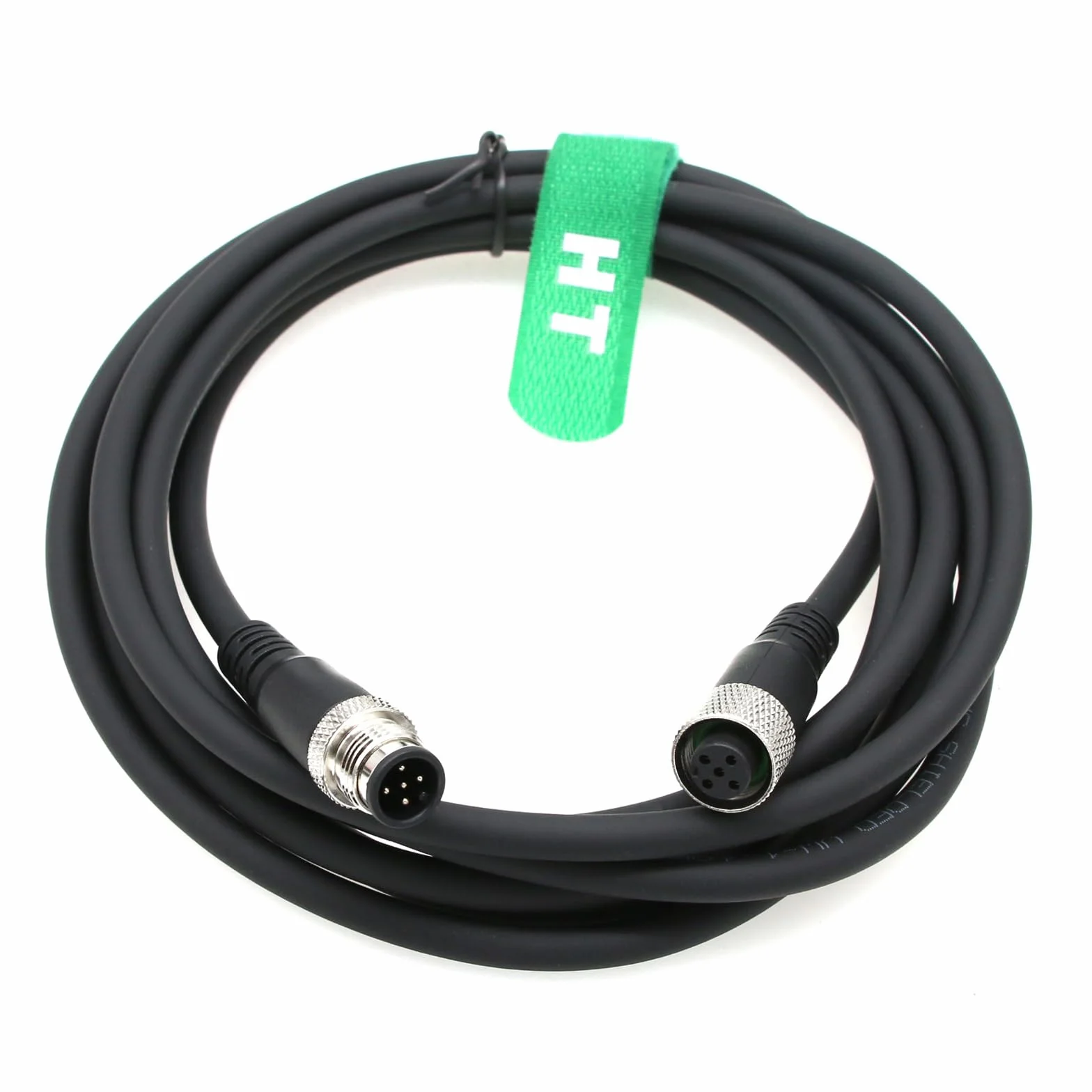 HangTon Kodowany 5-pinowy męski na żeński kabel sygnałowy czujnika siłownika do automatyki sterowania przemysłowego, sieciowa urządzeń, CANopen, IO Link, Profibus 2 m