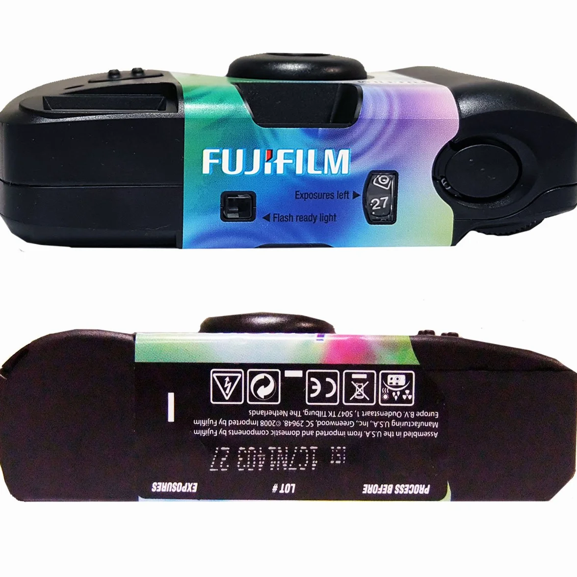 5 x jednorazowe kamery Fujifilm Quicksnap Flash, 27 zdjęć, z lampą błyskową