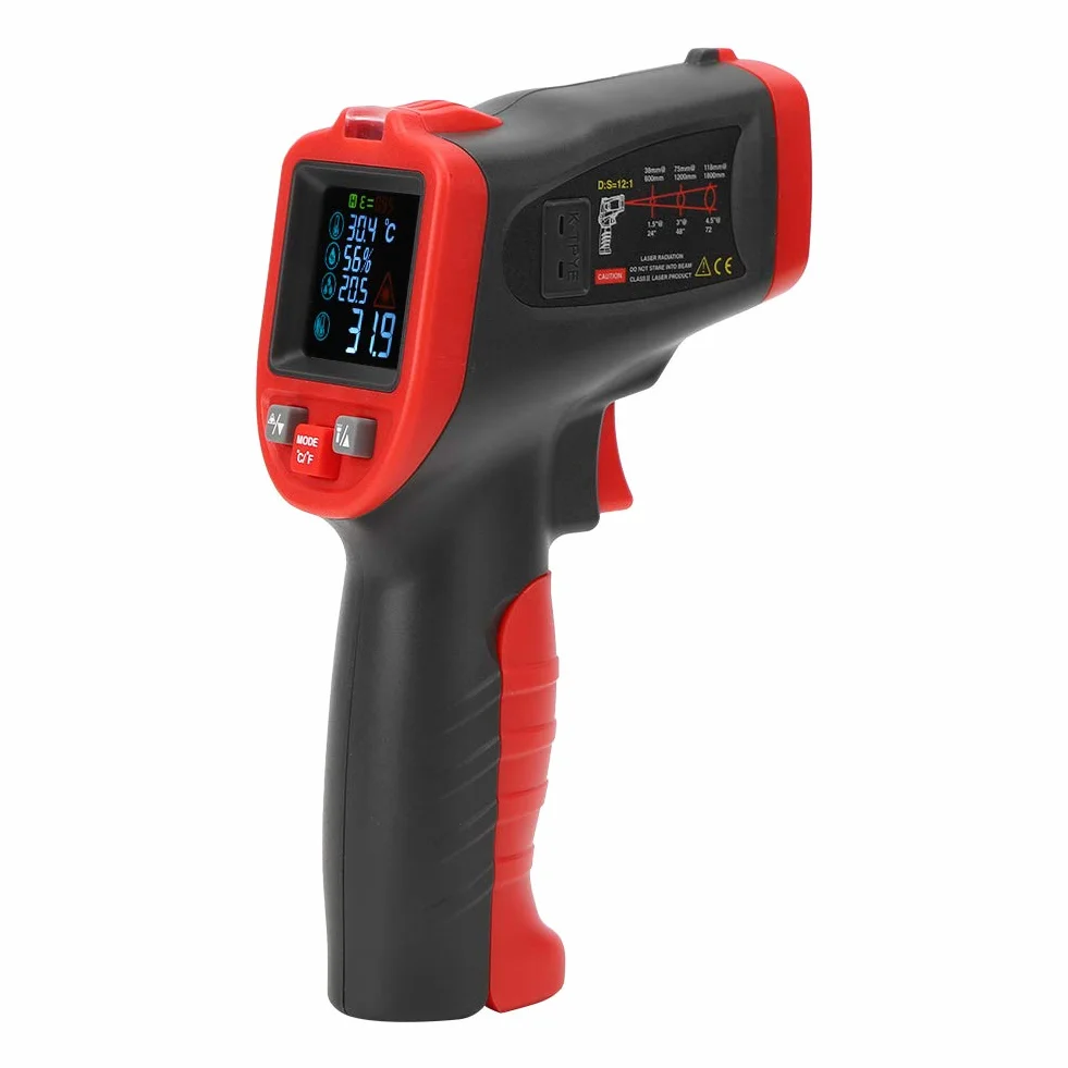 WT323C -50℃ -650 ℃ termometr przemysłowy, termometr na podczerwień, ręczny tester temperatury, dokładność pomiaru 0,1 (nie nadaje się do pomiaru temperatury ciała)
