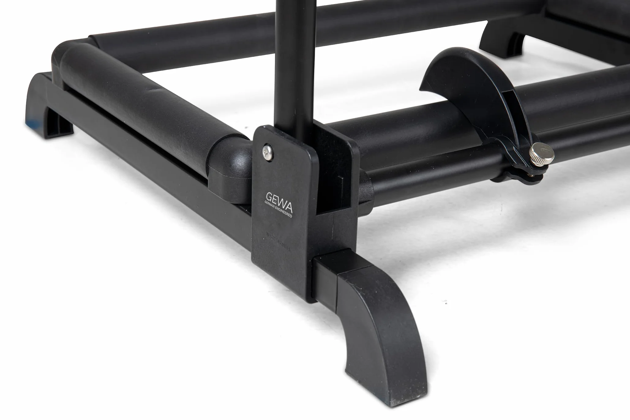 GEWA stojak na gitary Multi-stojak - na 3 instrumenty - regulowany - również do gitar Roundback, czarny, GS-103B