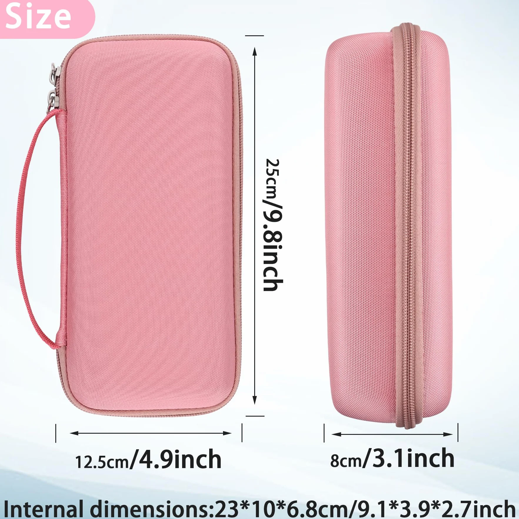 Khanka - Wymienny twardy futerał podróżny do głośnika Bluetooth Bose Soundlink MAX/Flex, Solo Case (różowy, pokrowiec Bose Flex)