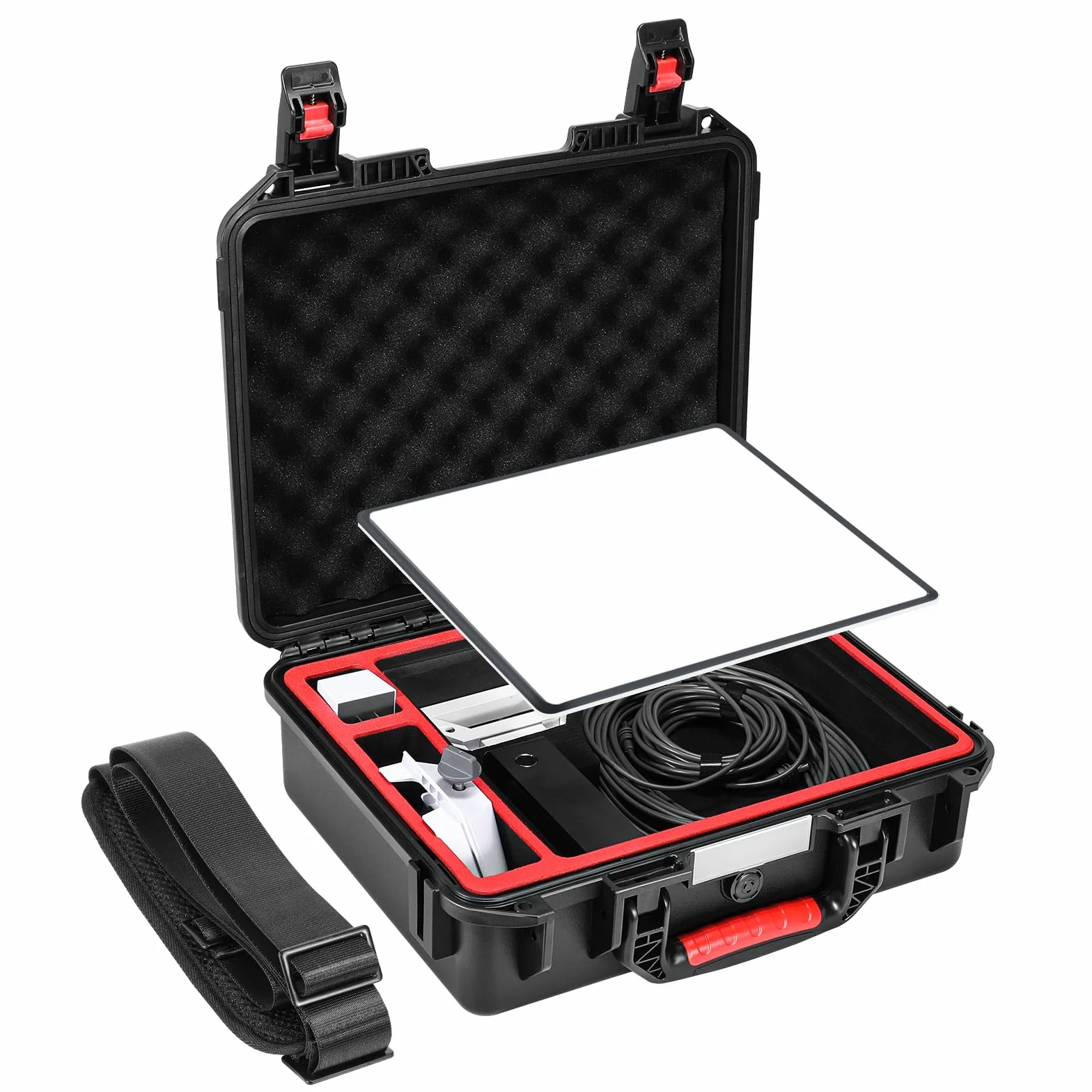 AMAZEAR Starlink Mini Accessories Waterproof Hard Case, torba do przenoszenia dysków Starlink, kompatybilna ze stojakiem, zasilaczami, kablami i innymi akcesoriami.