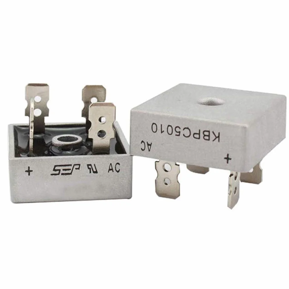 Hailege 10 szt. KBPC5010 Dioda Bridge Rectifier Dioda 50 A 1000 V KBPC 5010 Power Rectifier Dioda Electronic Components