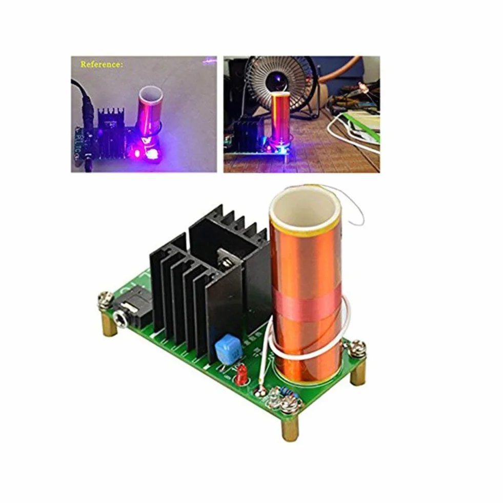 DollaTek DC 15-24 V 15W Mini muzyka cewka Tesla G?o?nik plazmowy zestawy DIY Tesla G?o?nik plazmowy Bezprzewodowa transmisja ZESTAWY DIY
