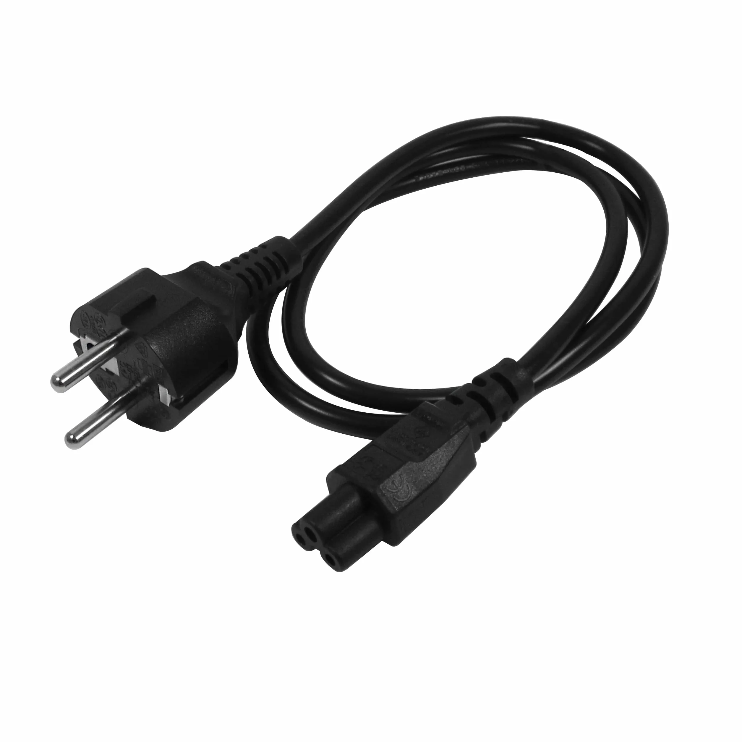 StarTech.com Kabel zasilający do laptopa, 3 m, wtyczka EU Schuko na C5, 2,5 A, 250 V, 18 AWG, zapasowy kabel zasilający do laptopa, kabel zasilający do laptopa, koniczynka/Mickey Mouse