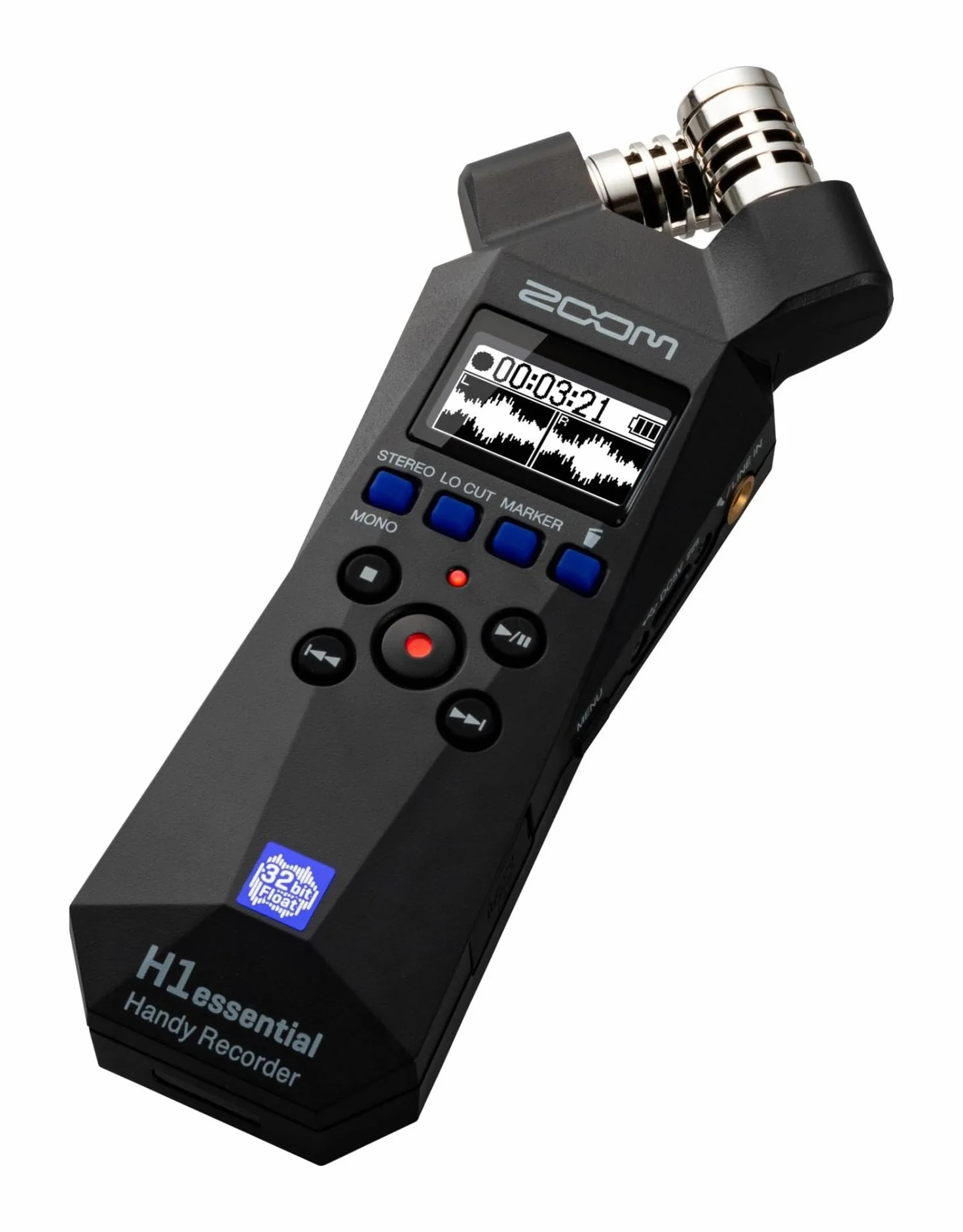 ZOOM H1essential Rejestrator Dźwięku 32-bit float Przenośny Audio Czarny