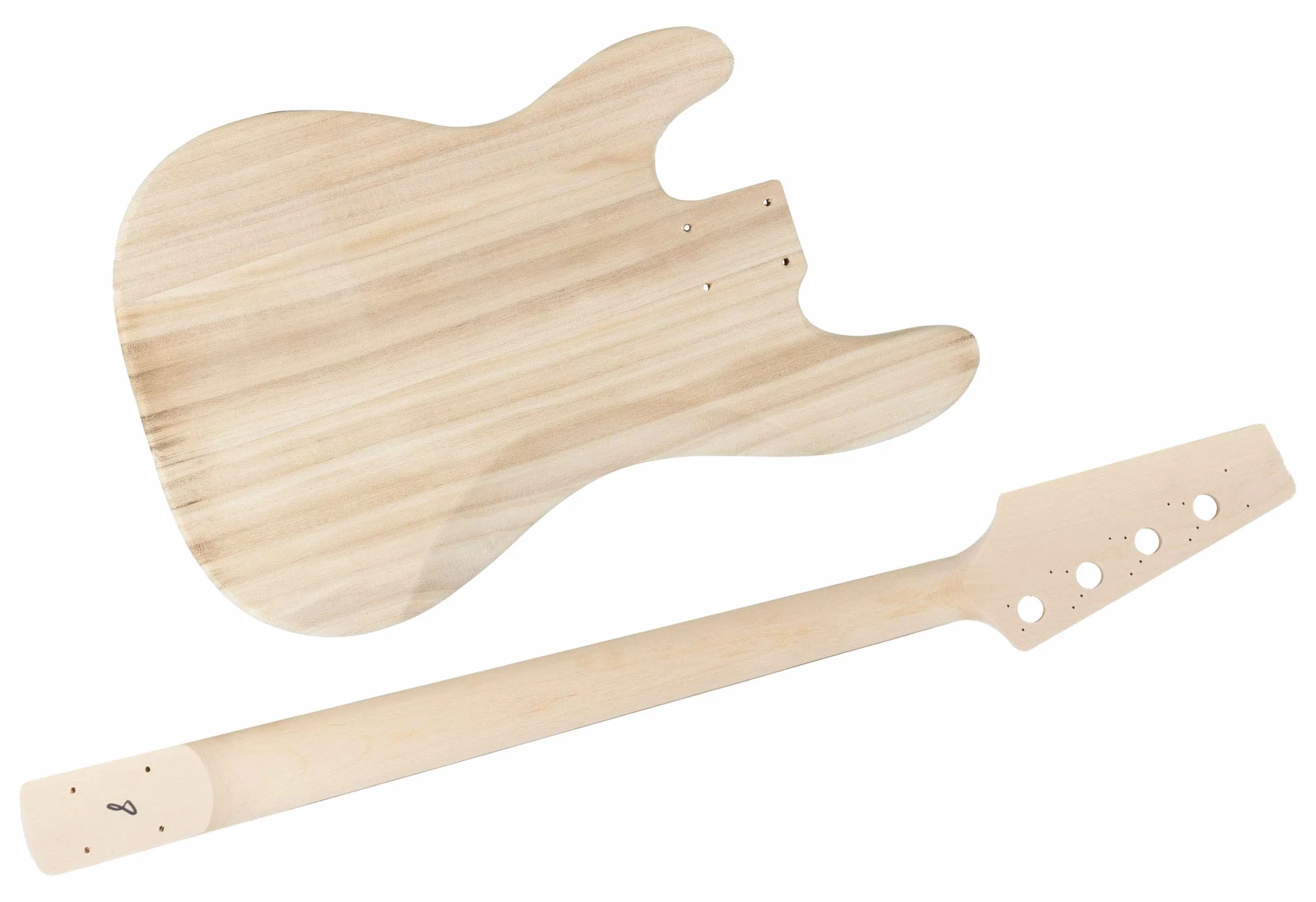 Rocktile PB Bass elektryczny zestaw DIY PB-Style korpus Paulownia uchwyt klon klawiatura Blackwood