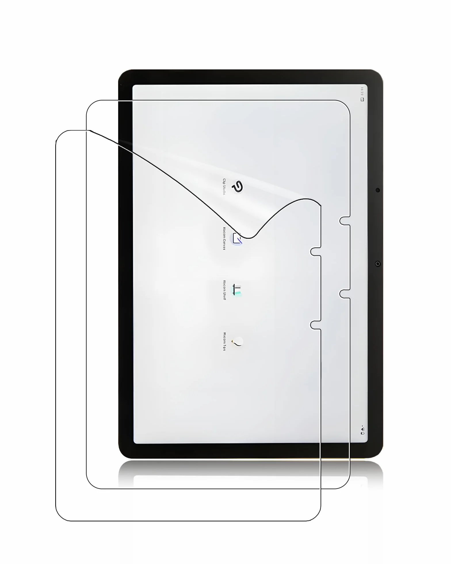 2 sztuki folii ochronnej na ekran do Wacom MovinkPad 11 11,45 cala (najnowsze 2026), folia PET, odporna na zarysowania, HD Ultra, antyodblaskowa, 2 sztuki