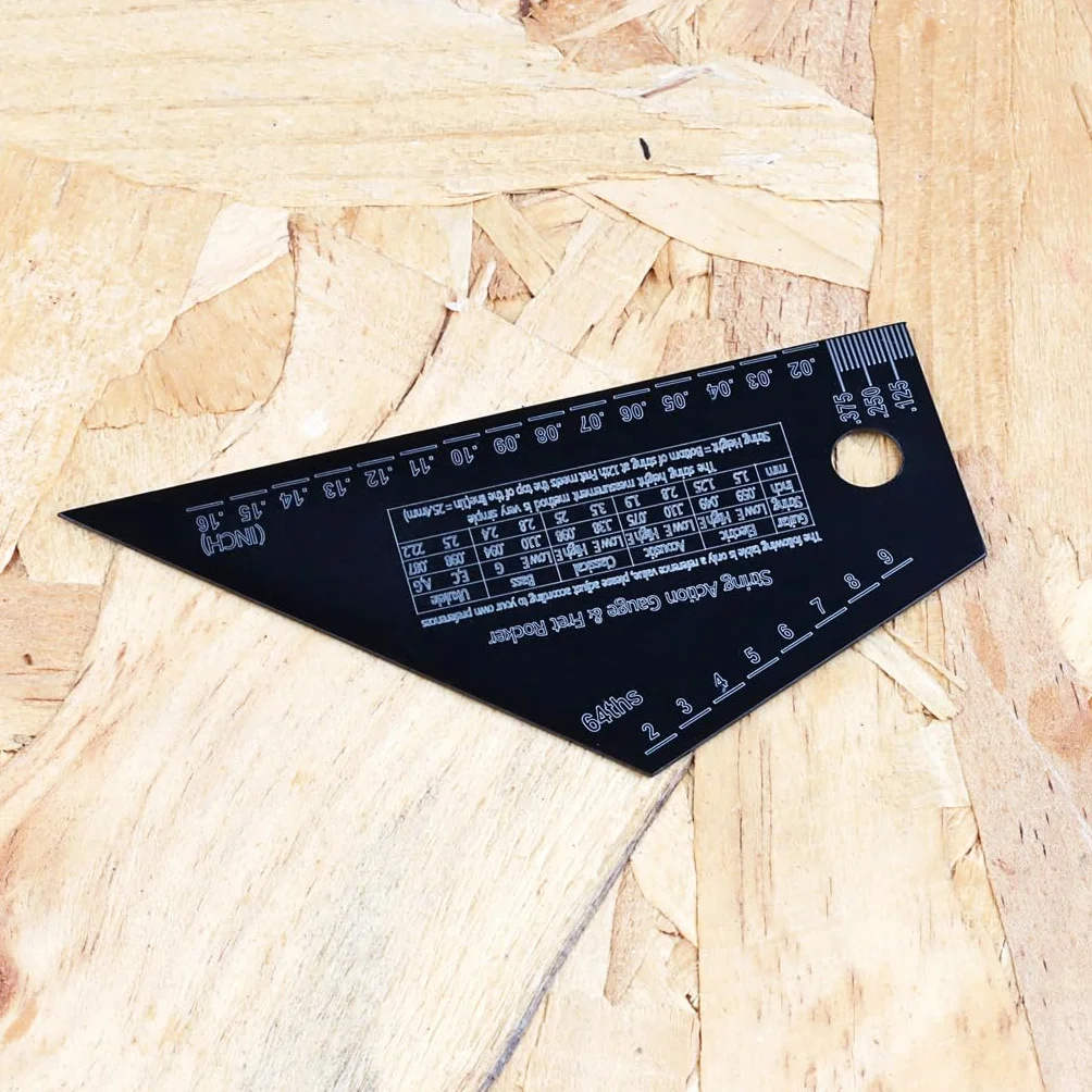 Alnicov Guitar String Action Gauge String Height Ruler Fret Rocker Leveling Guide Narzędzia lutnicze do gitary basowej
