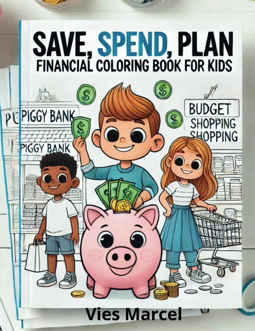 Save, Spend, Plan: Financial Coloring Book for Kids