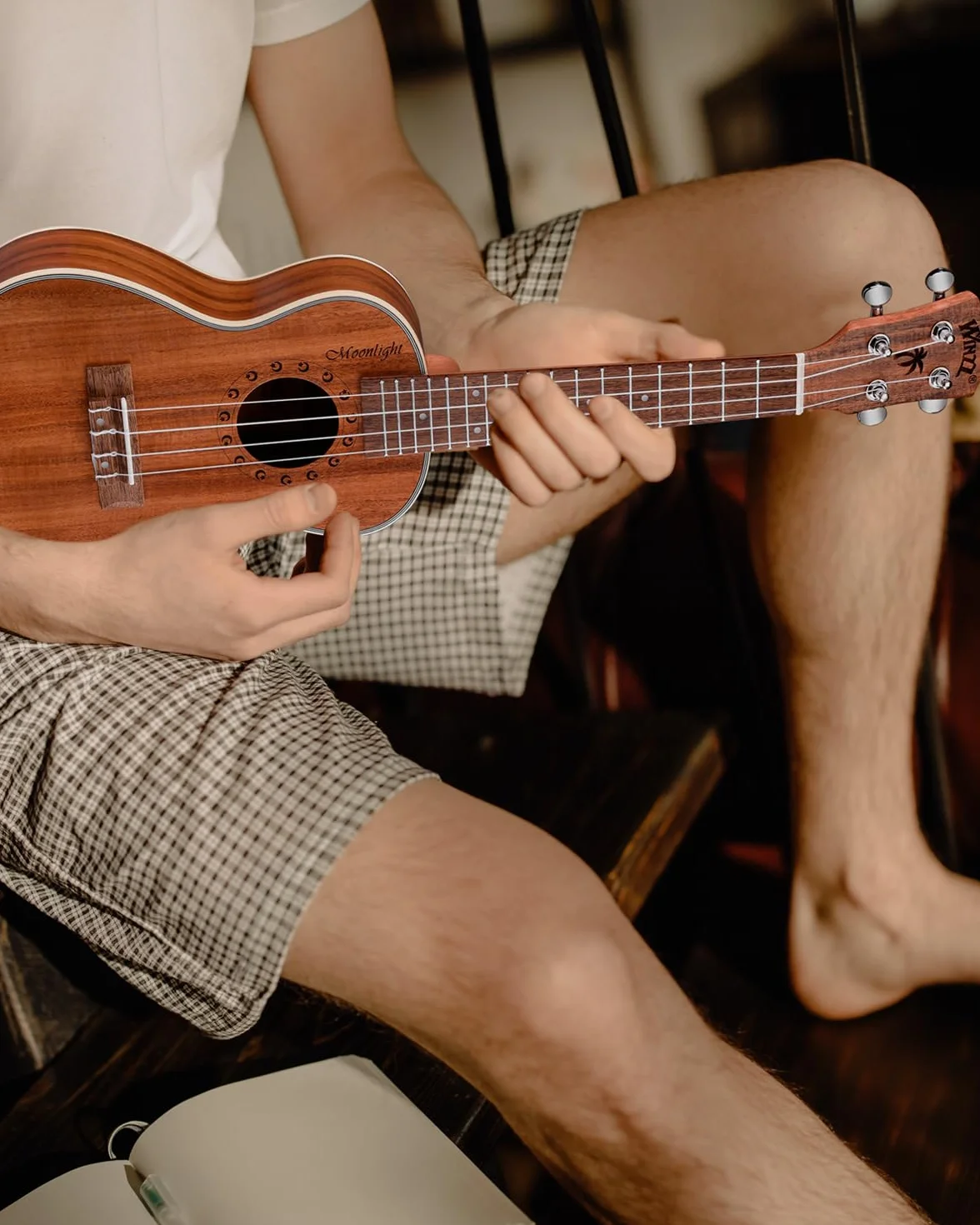 Winzz Ukulele Koncert 23-calowy KOA Zestaw dla początkujących i profesjonalistów Naturalny matowy