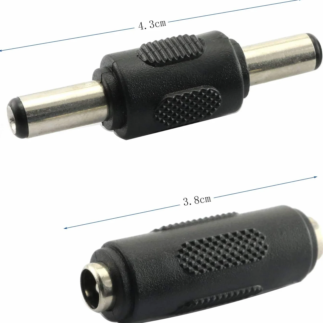 RUNCCI-YUN 12 sztuk 5,5 x 2,1 mm zasilacz prądu stałego, męski na męski adapter DC,żeński na żeński adapter DC