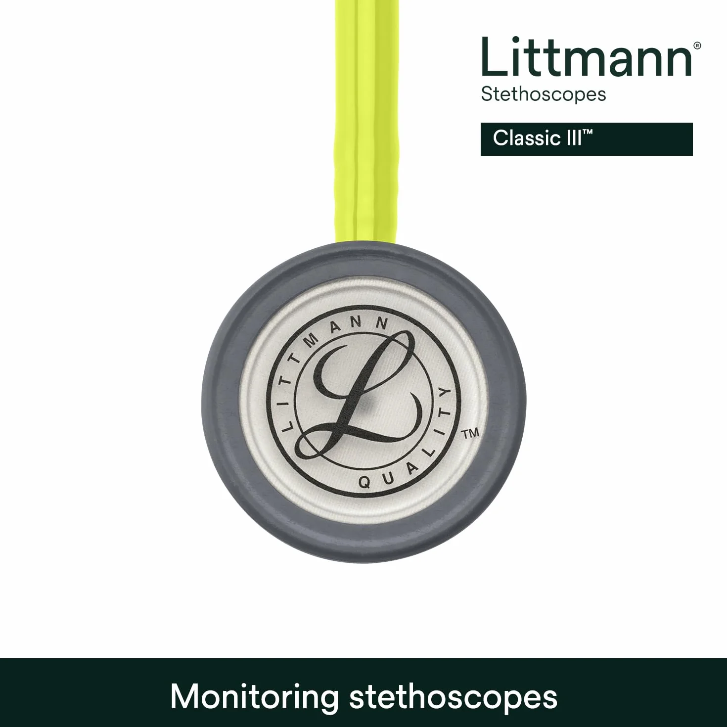 3M Littmann Classic III Stetoskop, 5839, limonkowy