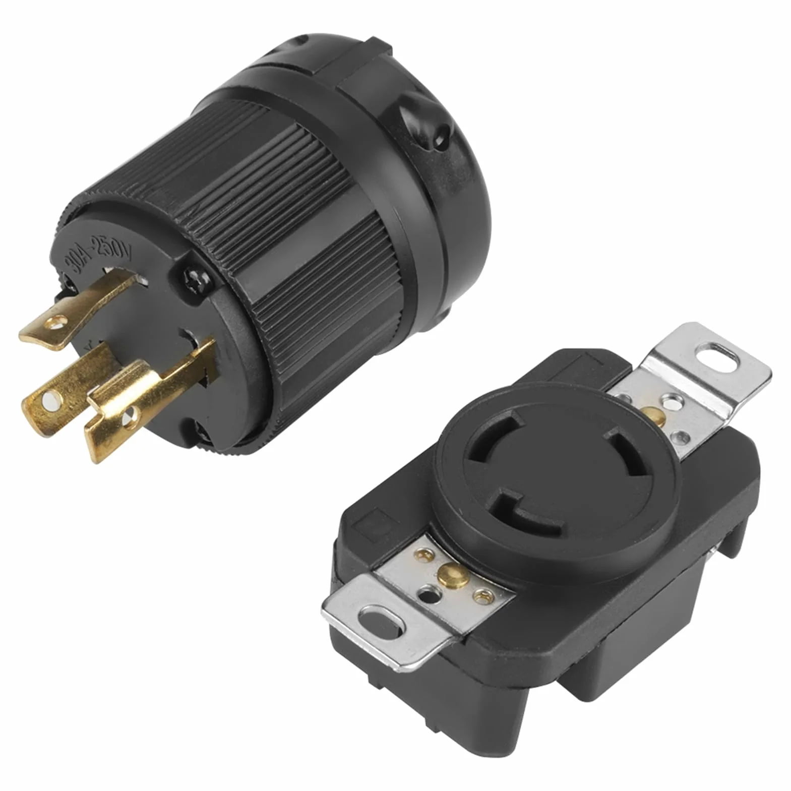Zestaw Nasadek Z Blokadą Nema L6-30P L6-30R 30A 250 V Wtyk 3-Pin Jakość Przemysłowa