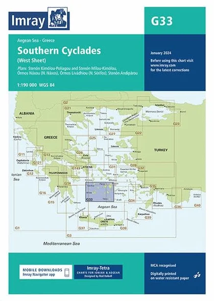 G33 Southern Cyclades (West Sheet): 33