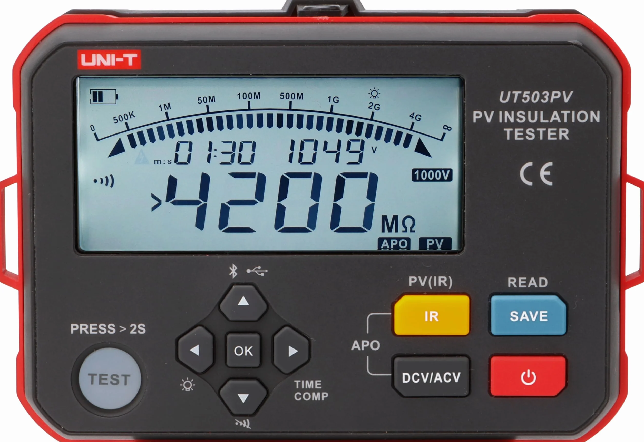 UNI-T Tester rezystancji izolacji PV UT503PV