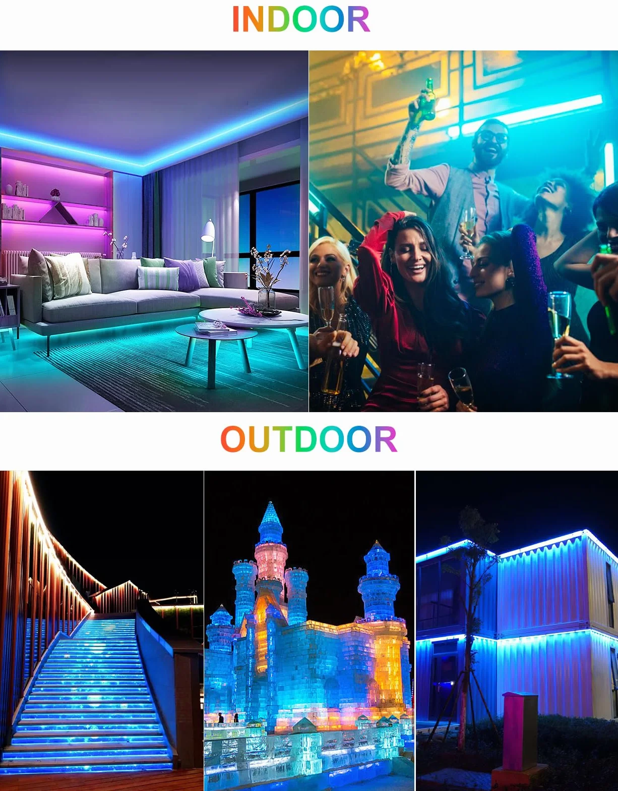 CLV 42W RGB LED wallwasher light, oświetlenie led bar party z pilotem RF 360° IP66 wodoodporne, zmieniające kolor diody led 30 trybów funkcją pamięci Timer dla DJ disco Boże Narodzenie Halloween party