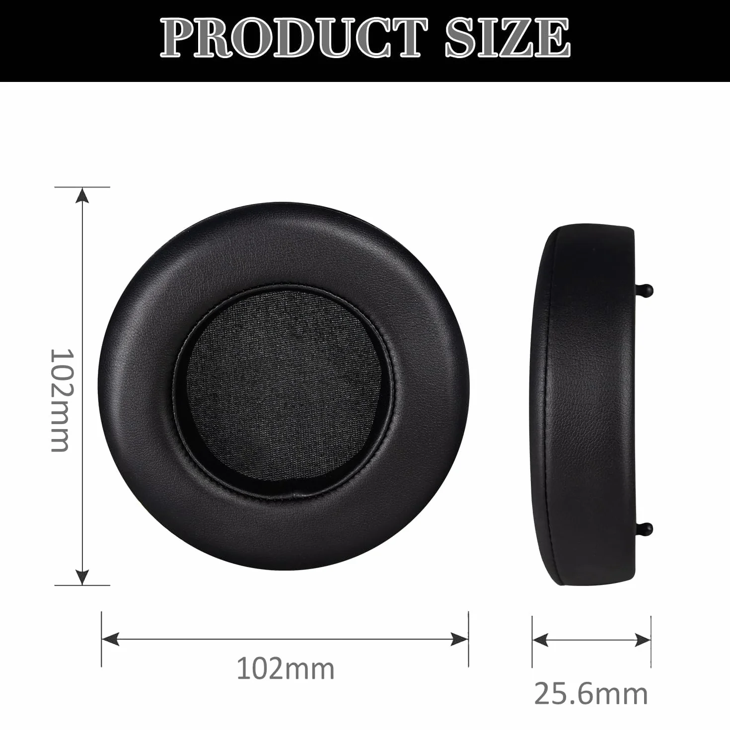Aiivioll Zapasowe nauszniki do słuchawek Razer Thresher Ultimate Dolby 7.1 Surround Sound Gaming, proteinowa skóra PU, czarne