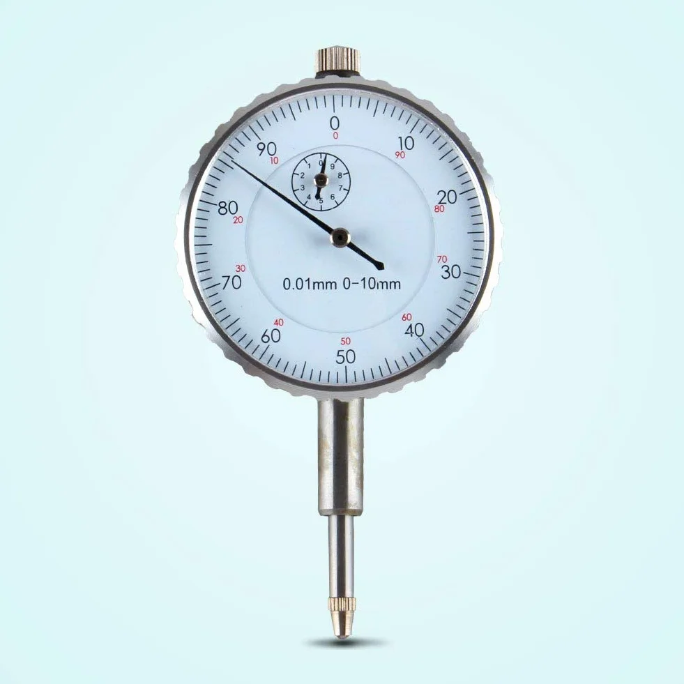 Precyzyjny czujnik zegarowy z zębatką i zębnikiem ze stali nierdzewnej z czujnikiem zegarowym 0-10 mm z dokładnością 0,01 mm