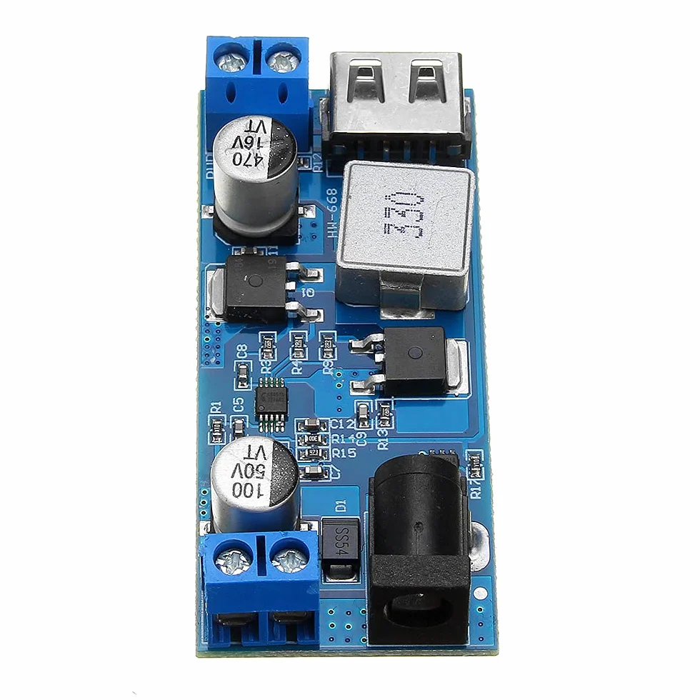 DollaTek DC-DC 24 V/12 V do 5 V 5 A Step Down zasilacz konwerter blokady regulowany modu? ?adowania USB Step-down