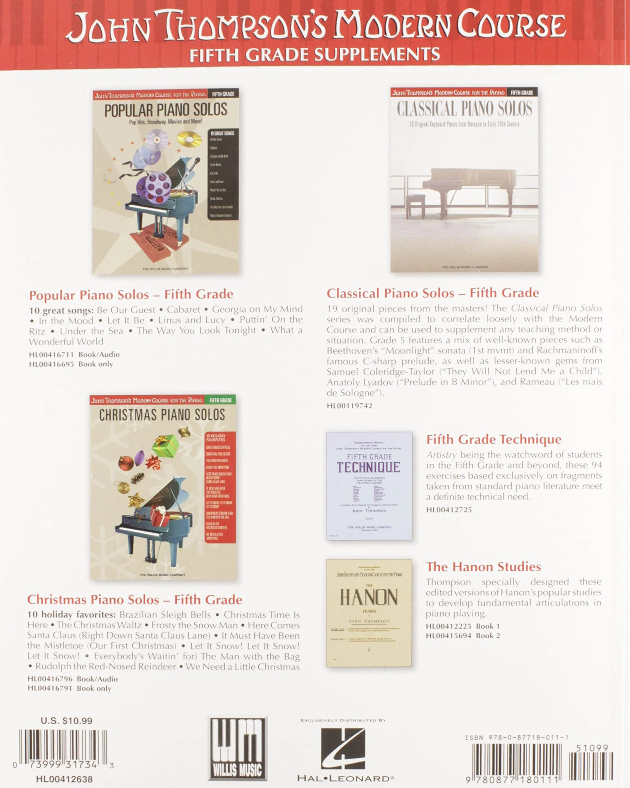 John Thompson's Modern Course for the Piano: The Fifth Grade Book