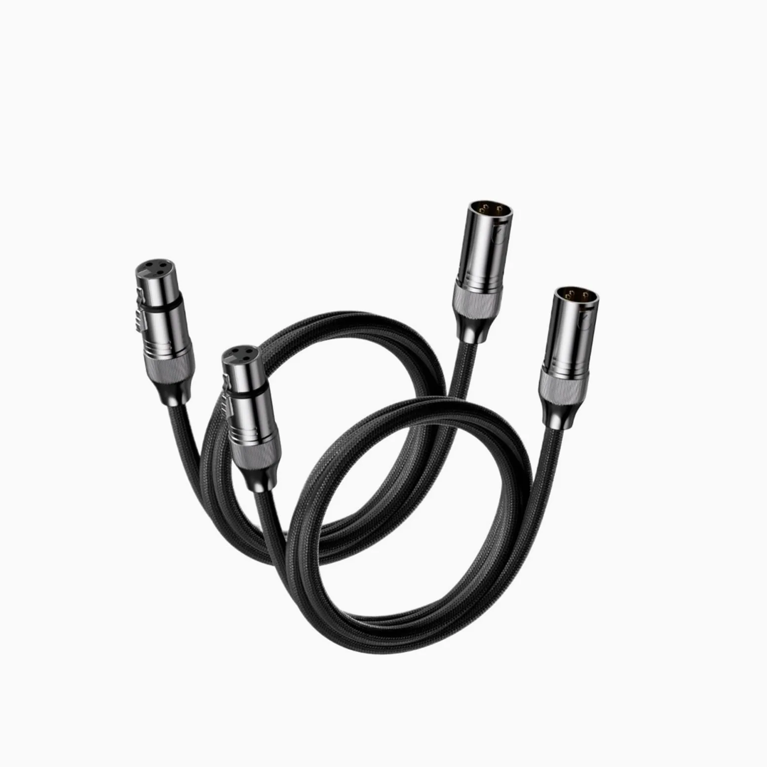 Cannon symetryczny kabel do ZA3 ZD3 ZP3 wzmacniacz DAC mikrofon przedwzmacniacza audio 1,2 m kabel XLR wtyczka do gniazda 2 szt. (0,3 m XLR kabel 2 szt.)