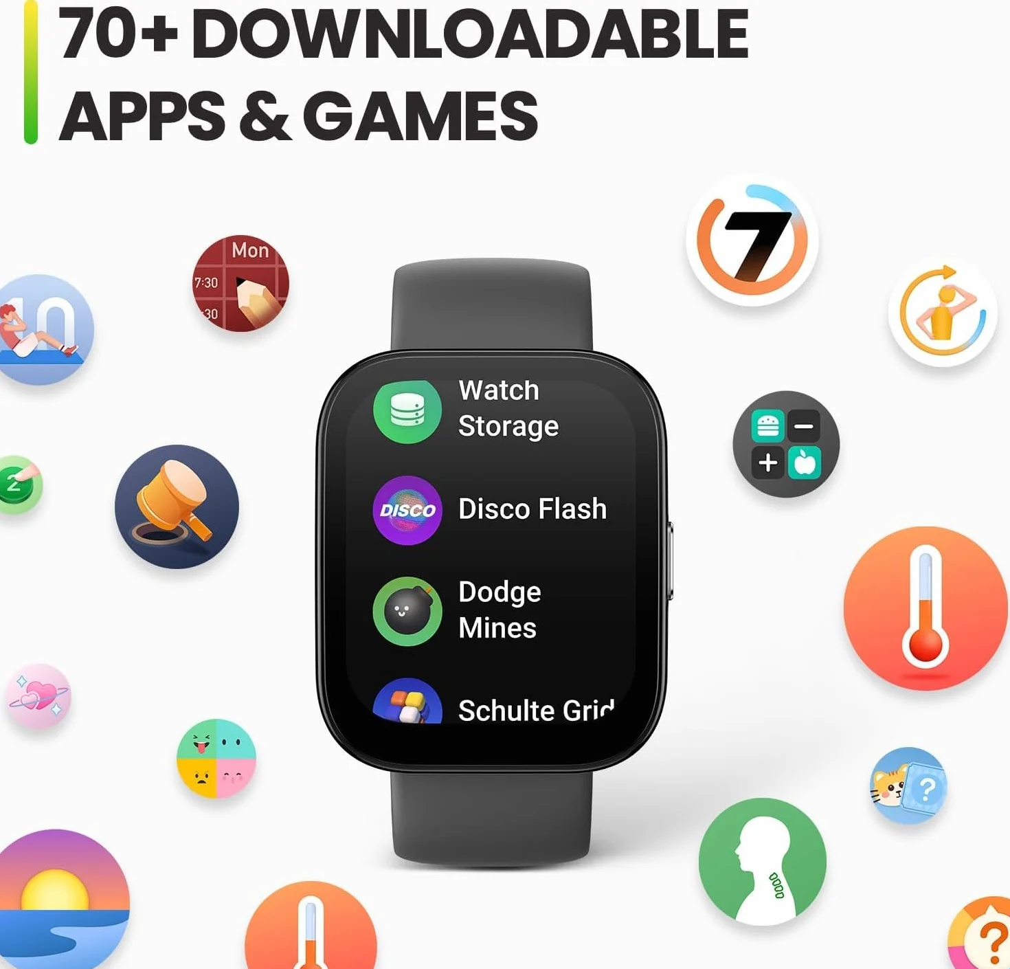 Amazfit Bip 5 SmartWatch Duży ekran 1,91", połączenia Bluetooth, Alexa, GPS Tracking, 10-dniowa bateria, śledzenie stanu fizycznego z tętnem, monitorowanie SO2 - Czarny