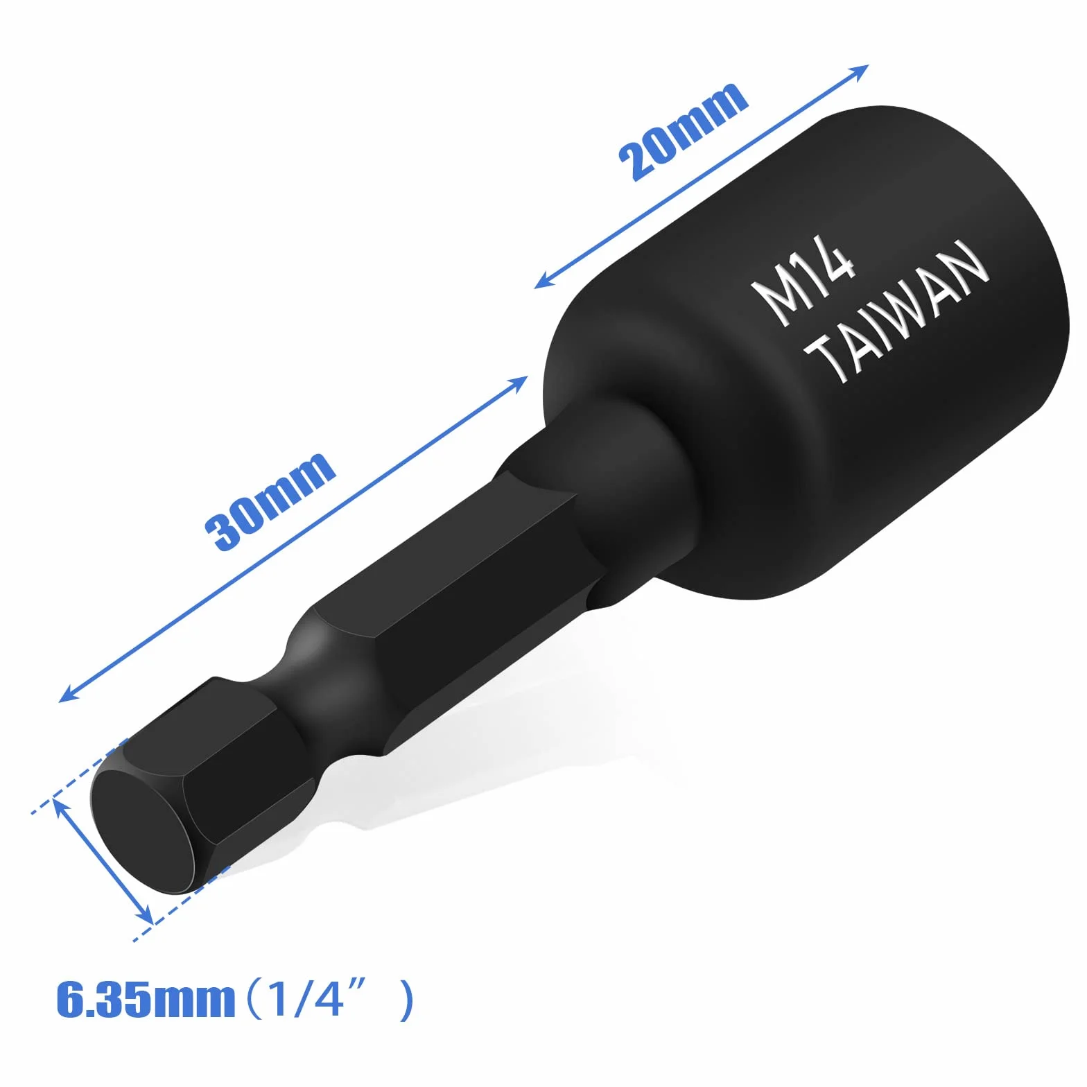 8 szt. adapter do gwintownika, M4-M16 1/4 cala, sześciokątny trzpień maszynowy, czworokątny adapter do wiertarki