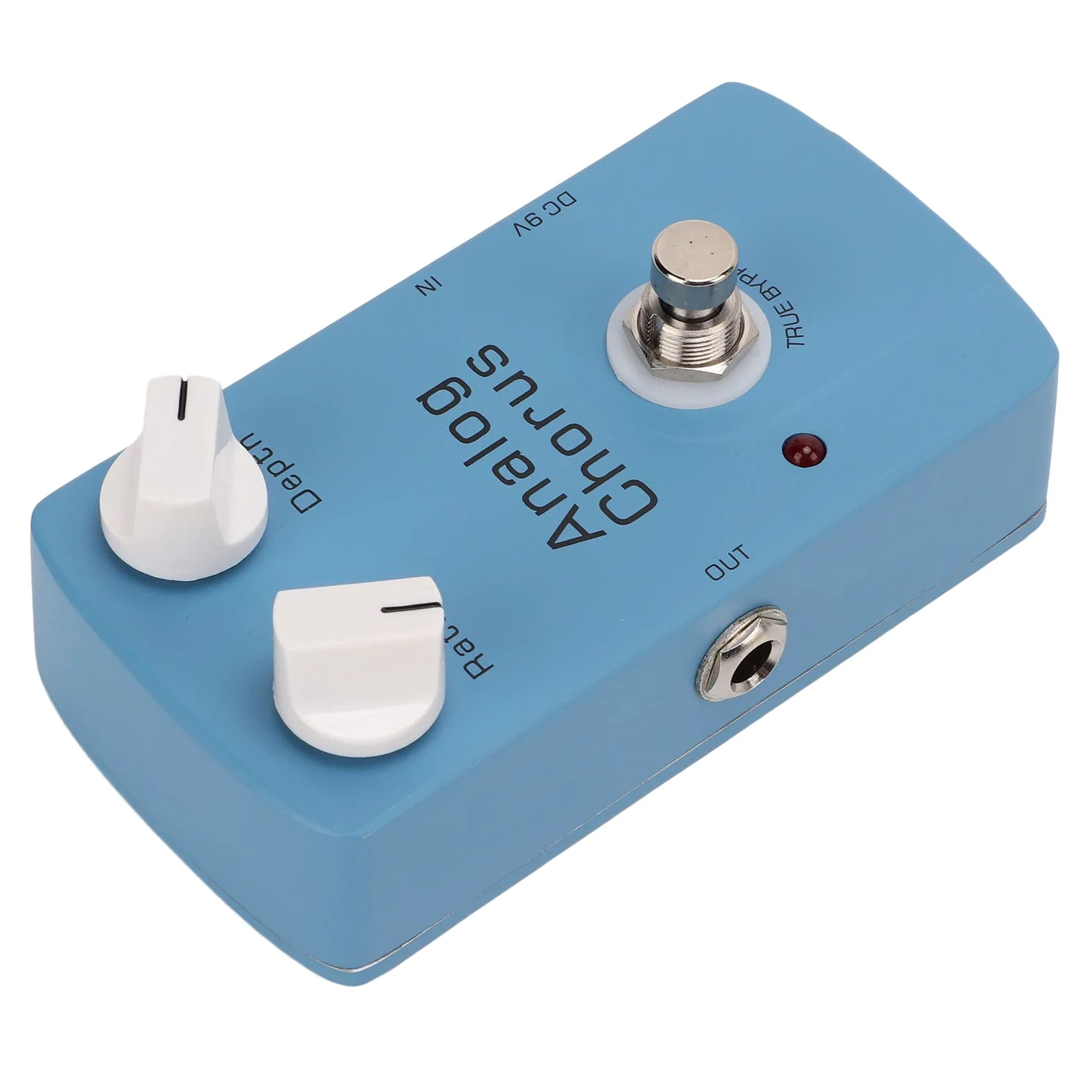 POENVFPO Analogowy pedał Efektów Gitarowych Chorus z True Bypass, metalową konstrukcją, regulacją Prędkości i Głębokości dla Gitary Elektrycznej, technologią BBD