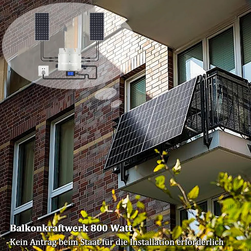 Y&H 800W podłączony do sieci mikrofalownik wodoodporny IP65 MPPT DC30-42V PV wejście AC180-260V wyjście do paneli słonecznych 30 V 36 V