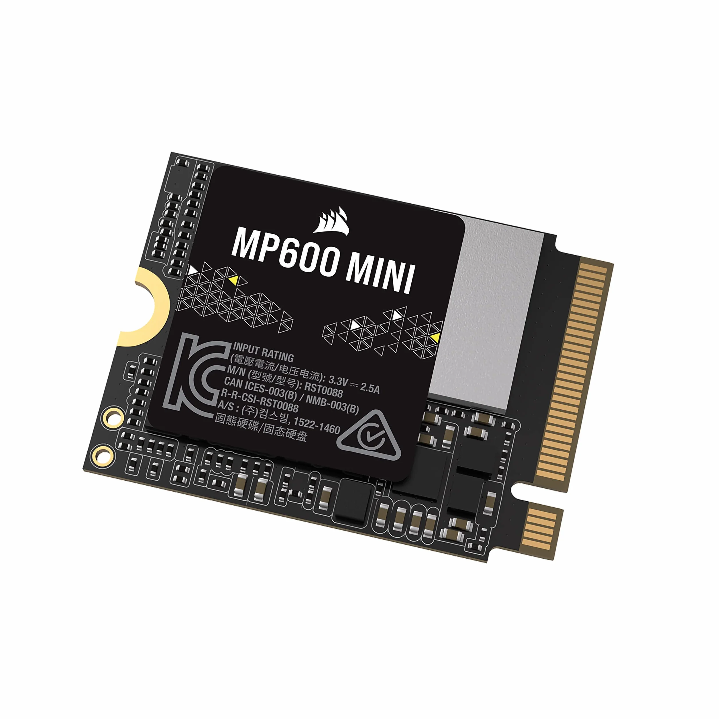 Corsair MP600 MINI 1TB M.2 NVMe PCIe x4 Gen4 2 SSD – M.2 2230 – Szybkość Odczytu do 4800 MB/s – Pamięci TLC NAND o Wysokiej Gęstości – Doskonały do Steam Deck i Microsoft Surface – Czarny