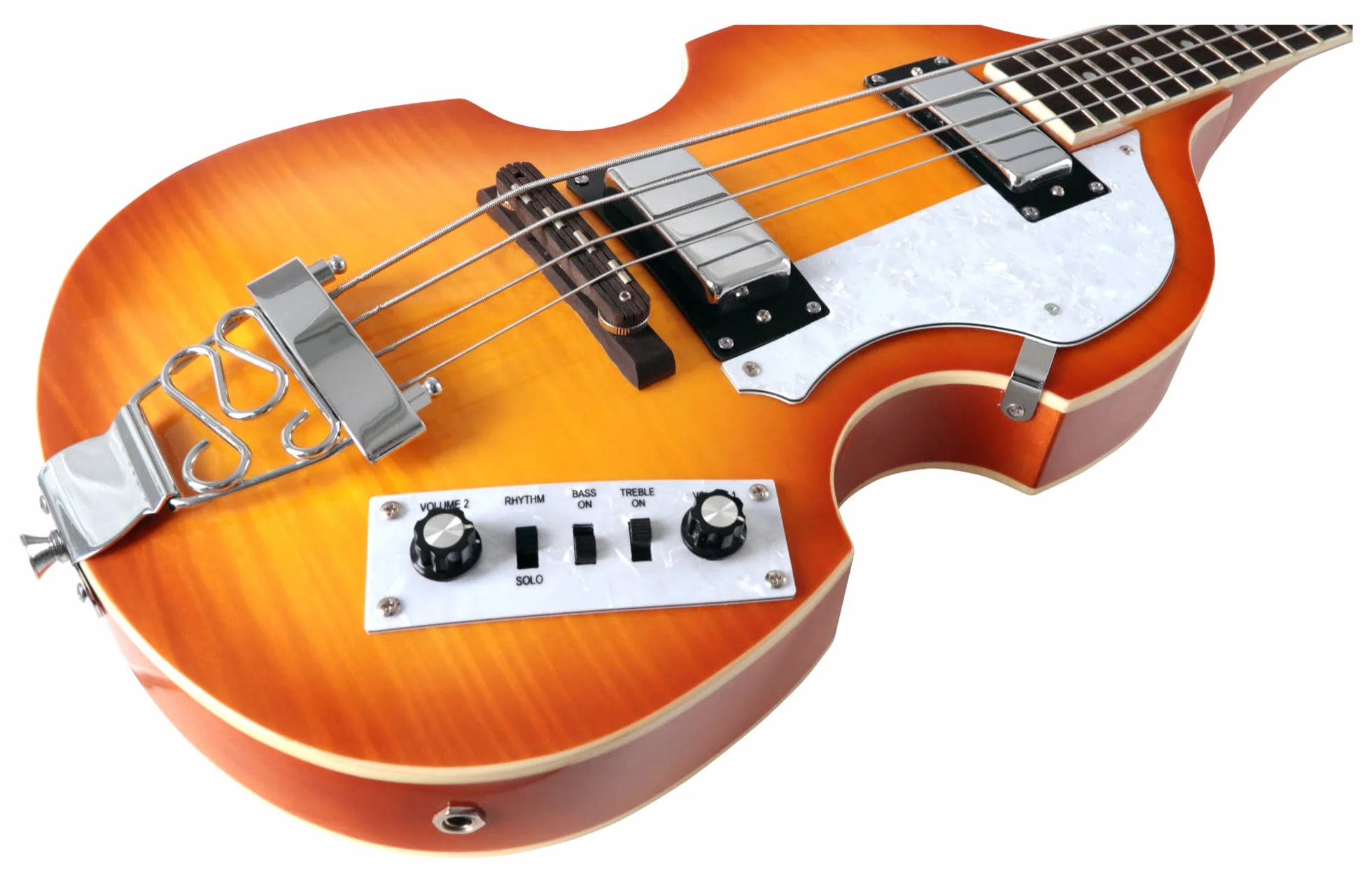 Rocktile VB-1 "Sir Paul" Vintage Beatbass - Bas skrzypcowy - Gitara basowa - Hollowbody - 2 humbuckery - Sunburst