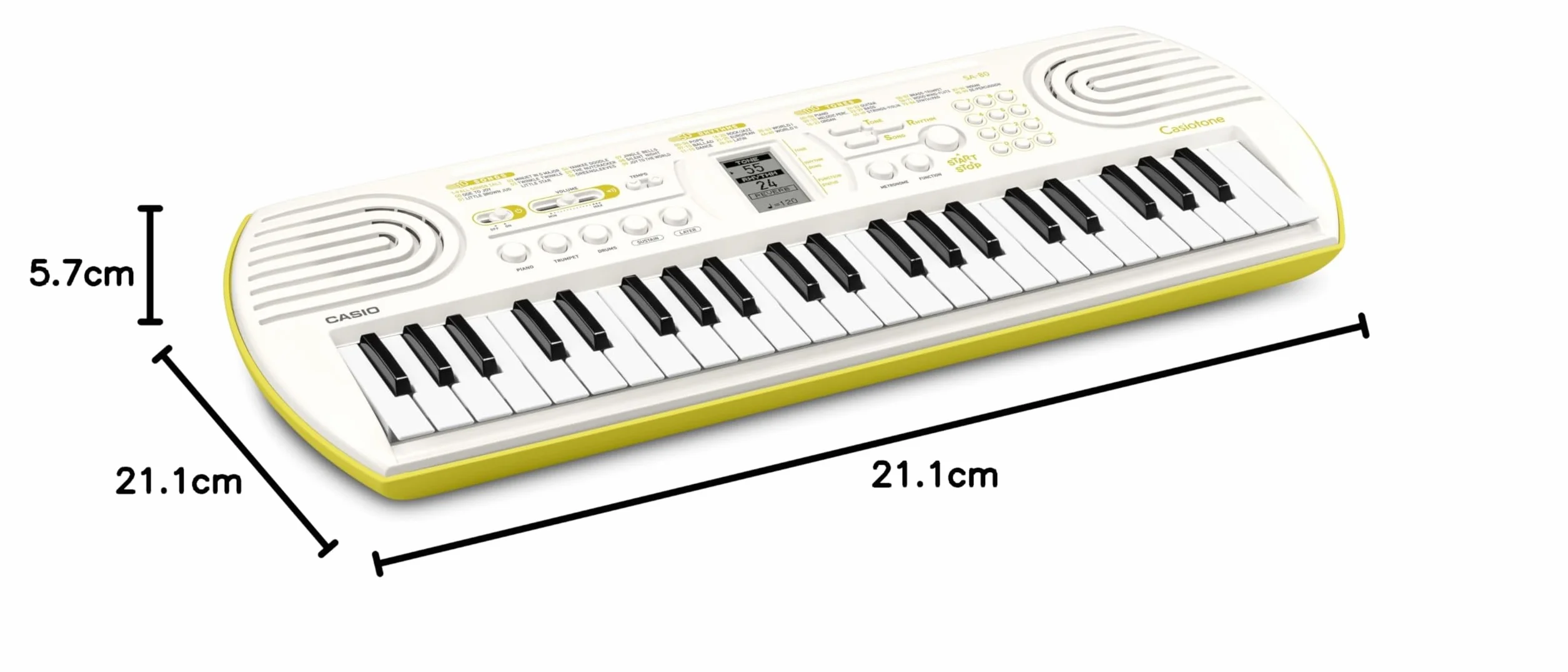 Casio SA-80 Keyboard biało-zielony