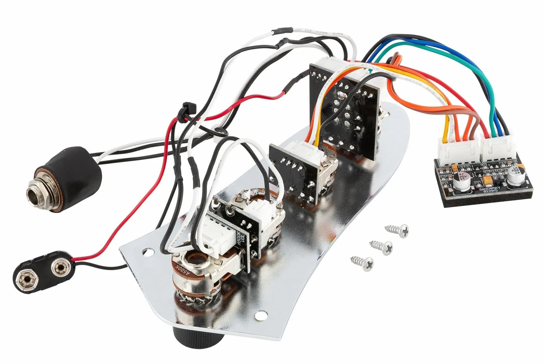 Sadowsky MetroExpress Complete Electronic Assembled on Control Plate for Hybrid P/J, Vintage J/J and Will Lee Artist Line Basses