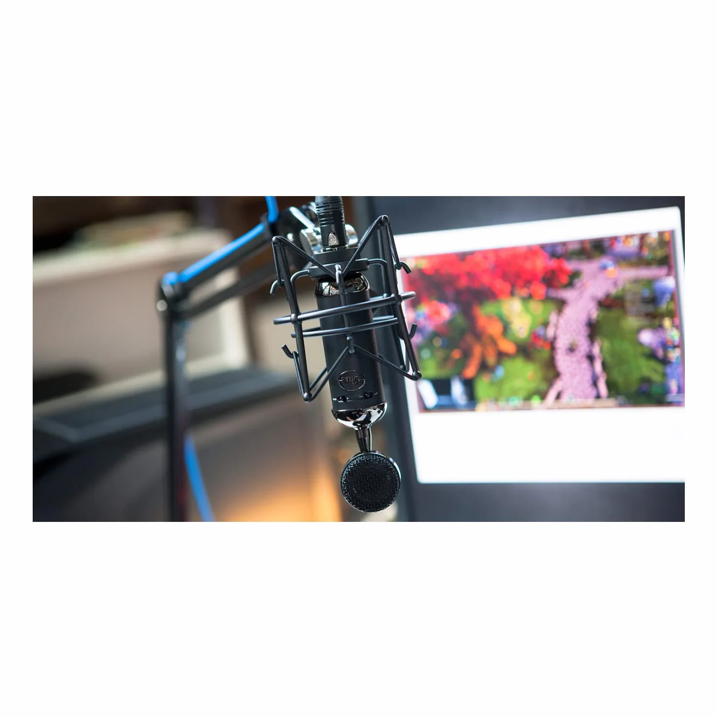 Blue Spark SL XLR Mikrofon Pojemnościowy z Dużą Membraną, Czarny, do Gamingu, Nagrywania, Streamingu