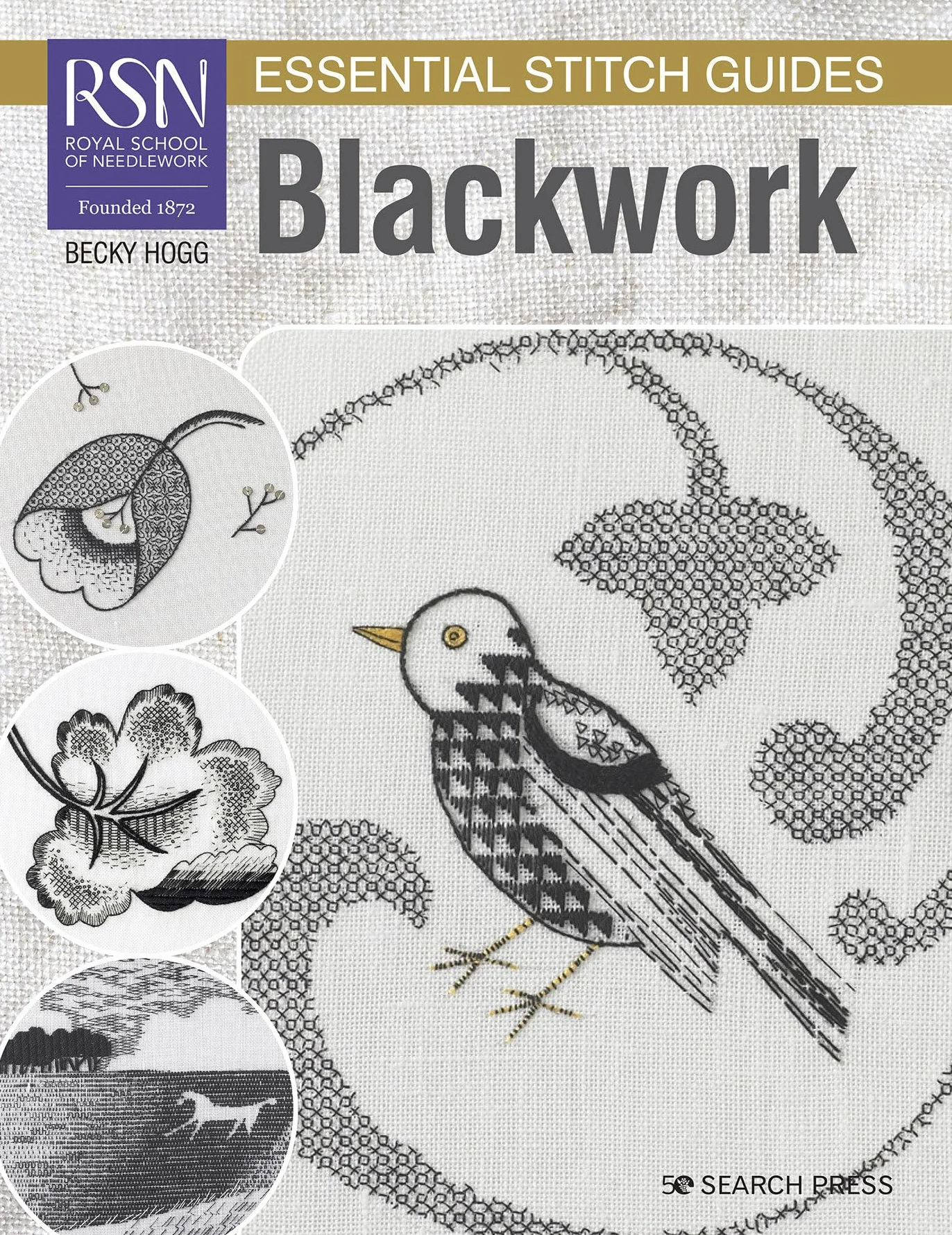 Rsn Essential Stitch Guides: Blackwork: Large Format Edition