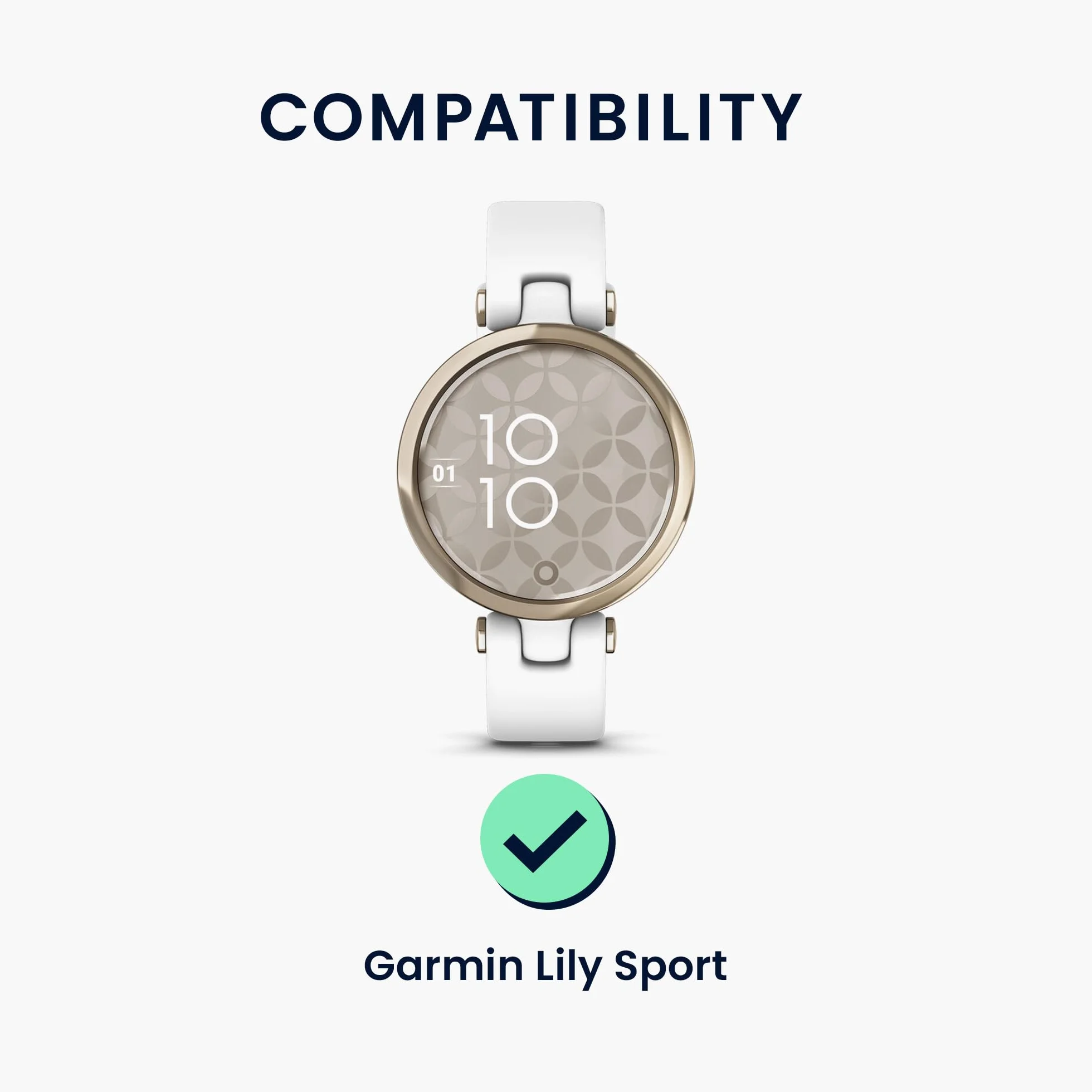 kwmobile Pasek do zegarka ze stali nierdzewnej, kompatybilny z Garmin Lily Sport, zapasowy pasek do smartwatcha, wymiary wewnętrzne 14-22 cm, różowe złoto