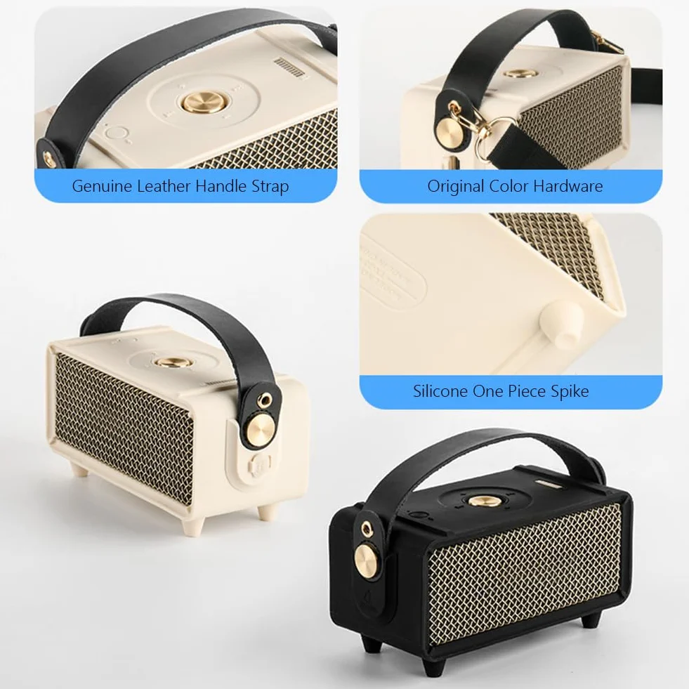BIOSA Silikonowe etui do przenośnego głośnika Bluetooth Marshall Emberton II, odporne na uderzenia etui ochronne z uchwytem do noszenia i paskiem na ramię do mini głośników