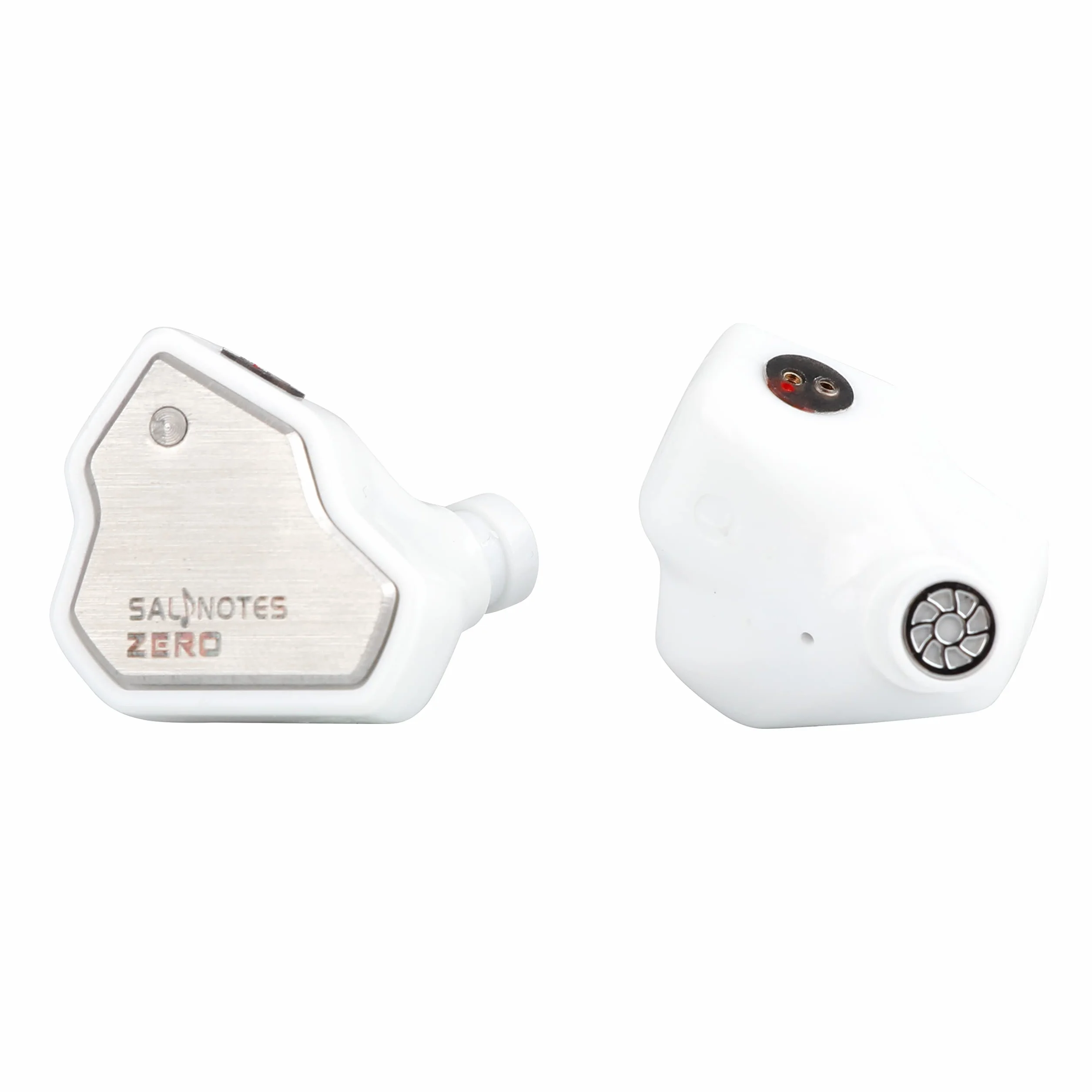7Hz Salnotes Zero Słuchawki douszne Hi-Fi IEM 10 mm, membrana kompozytowa, stal nierdzewna, kabel OFC 2-pin, biały