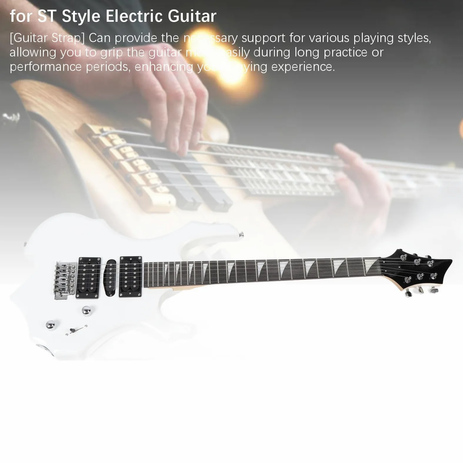 Pełnowymiarowy Zestaw do Gitary Elektrycznej ze Wzmacniaczem 20W Początkujący Rozrusznik Praworęczny Gitara Elektryczna z przenośną torbą zapasową
