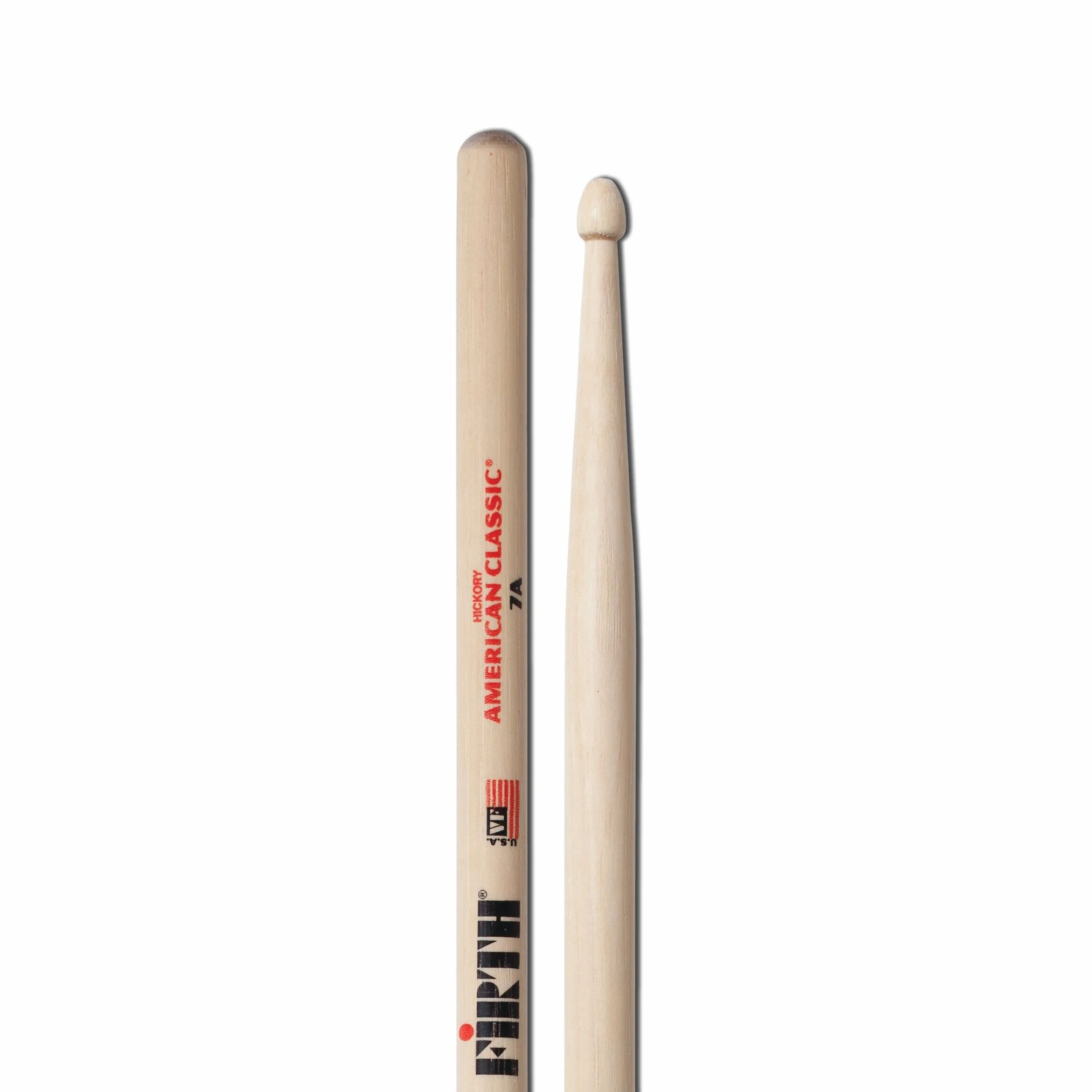 Vic FIrth - American Classic® pałeczki perkusyjne 7A - American Hickory - końcówka drewniana